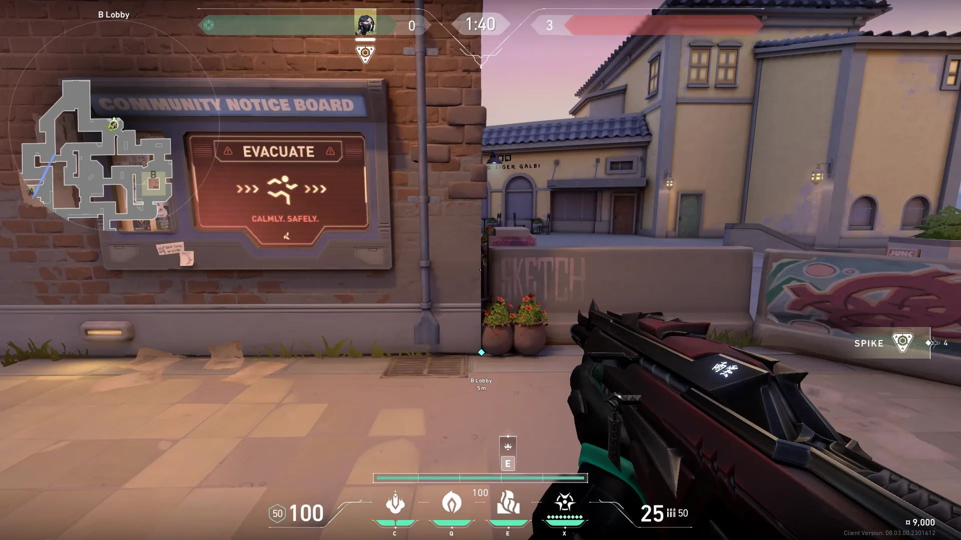 Top Mid Smoke for Sunset (from B Lobby to Mid Top) — Viper lineup on Sunset