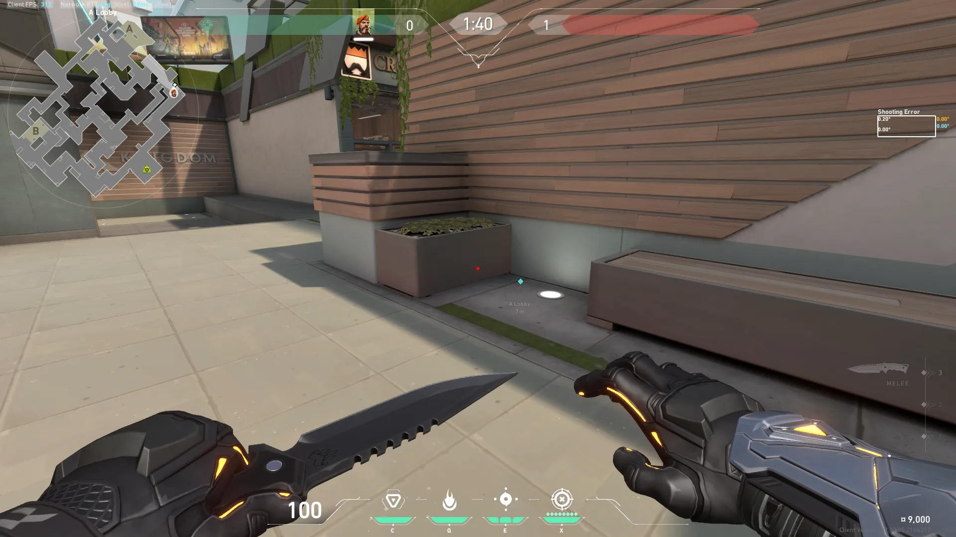 Brimstone Incendiary on Split Attack Site A — step 1 of 5: Position — where to stand