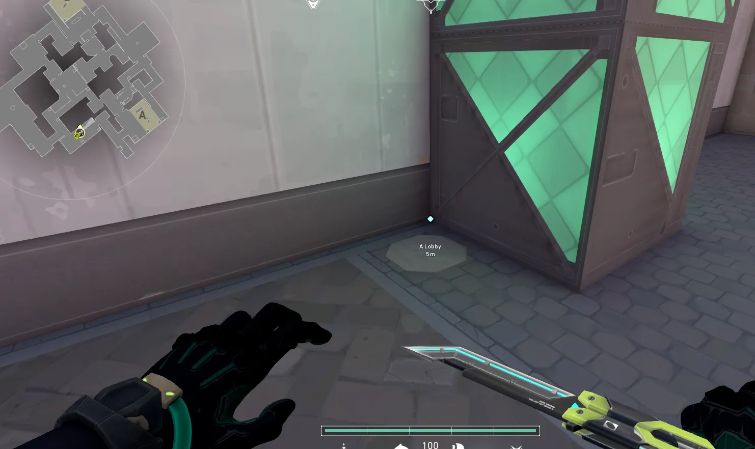 Viper Toxic Screen on Ascent Attack Site A — step 1 of 3: Position — where to stand
