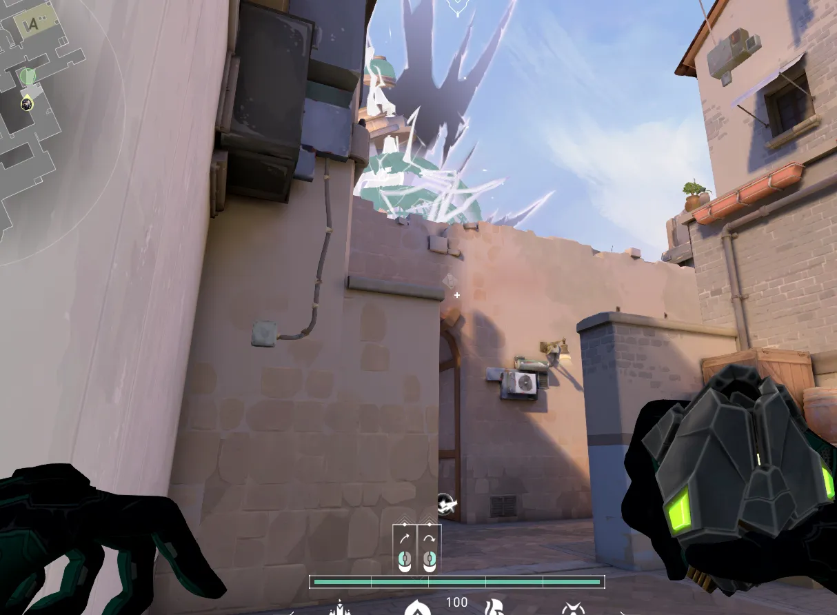 Viper Poison Cloud on Ascent Attack Site A — step 2 of 3: Aim — line up the shot