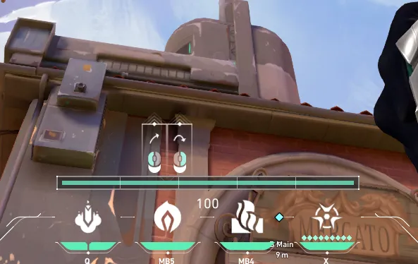 Viper Poison Cloud on Ascent Attack Site B — step 2 of 3: Aim — line up the shot