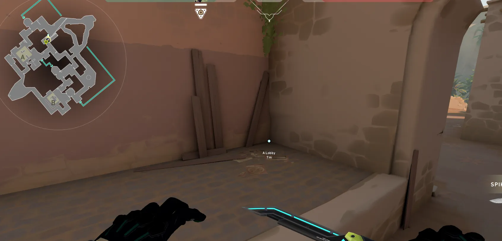 Viper Toxic Screen on Bind Attack Site A — step 1 of 3: Position — where to stand