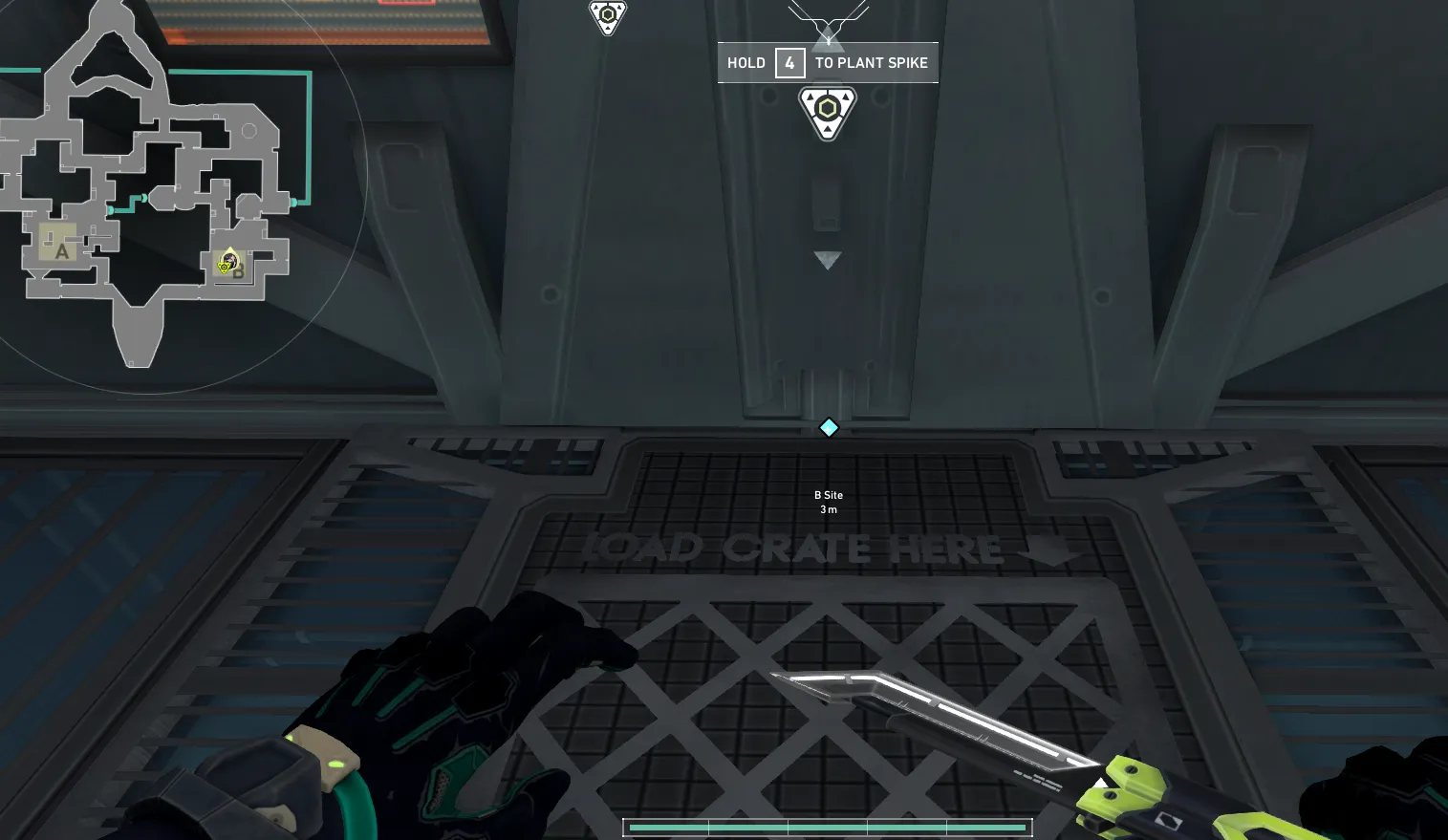 Orb - Defend - B Site - Bind — Viper lineup on Bind