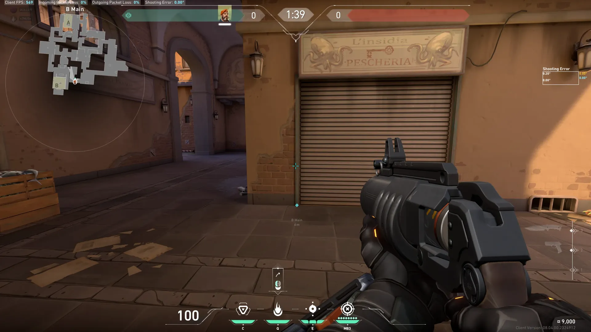 Brimstone Incendiary on Ascent Attack Site B — step 1 of 3: Position — where to stand