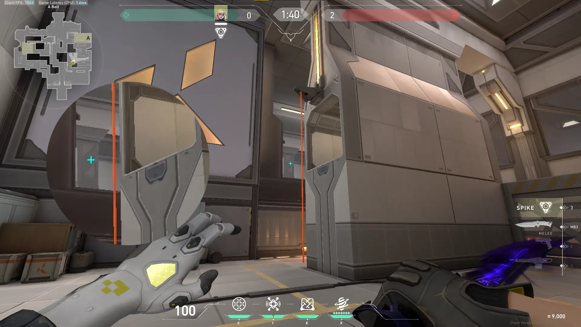 Deadlock GravNet on Icebox Attack Site A — step 2 of 5: Aim — line up the shot