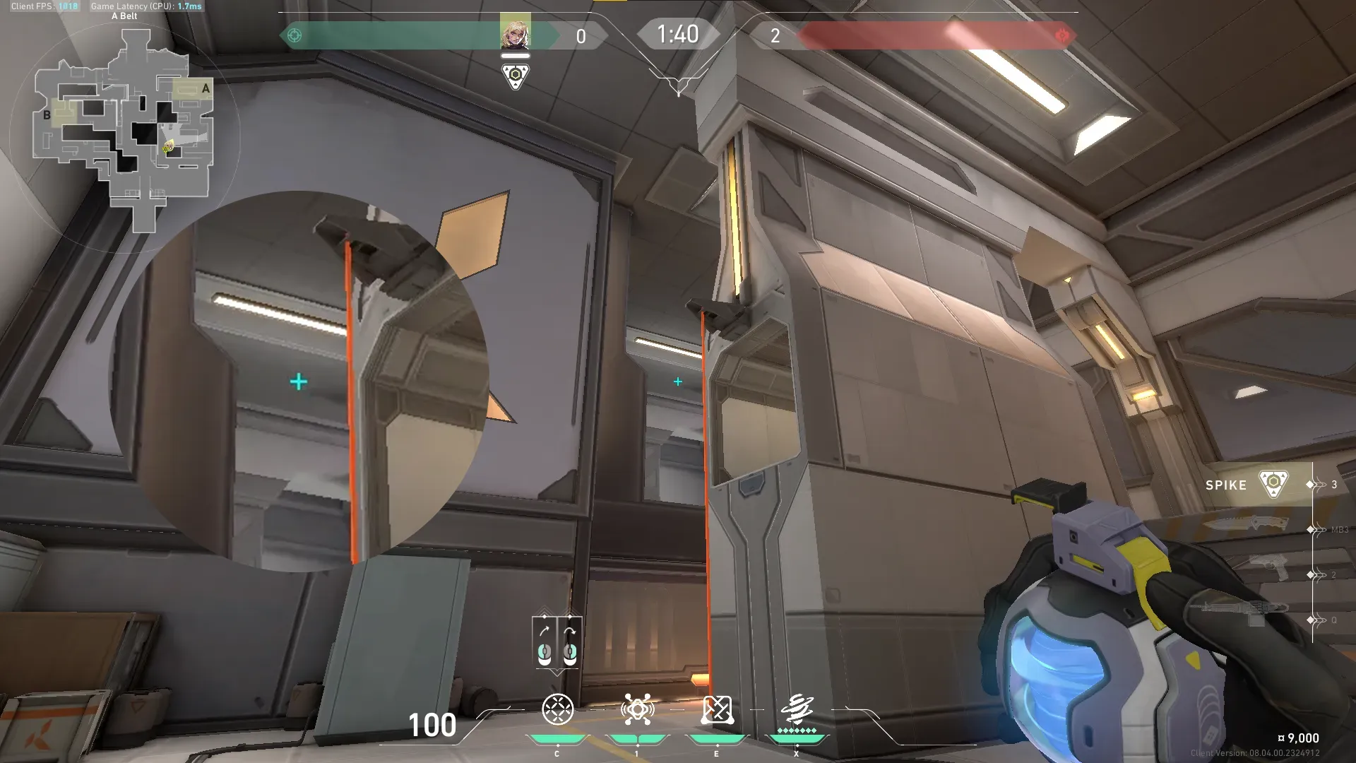 Deadlock GravNet on Icebox Attack Site A — step 4 of 5: Aim — line up the shot