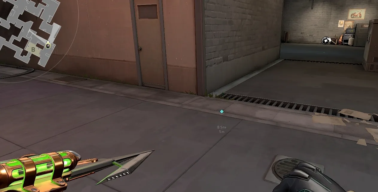Viper Poison Cloud on Split Defense Site B — step 1 of 5: Position — where to stand