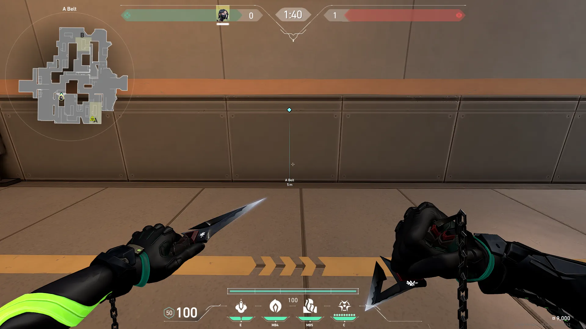 Viper Snake Bite on Icebox Attack Site A — step 1 of 3: Position — where to stand