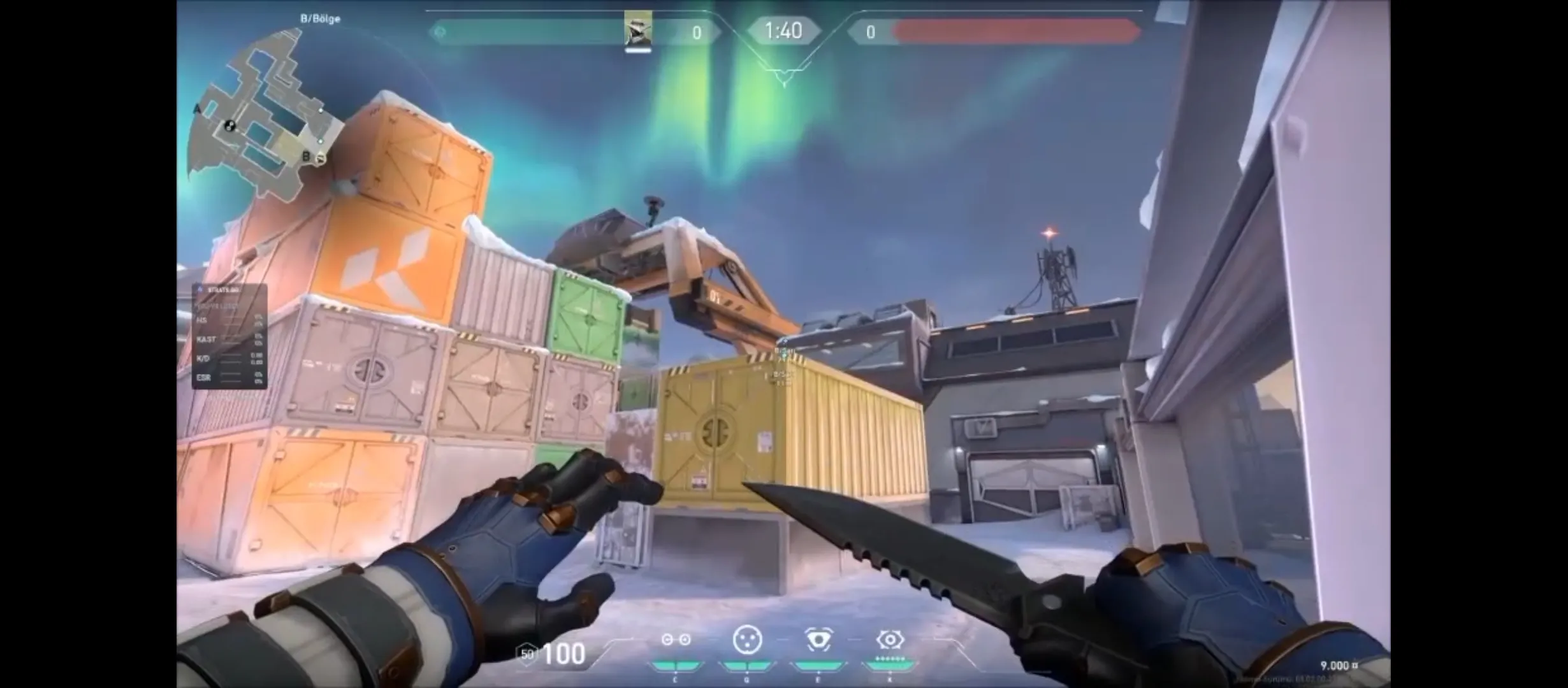 Cypher Cyber Cage on Icebox Attack Site B — step 2 of 4: Aim — line up the shot