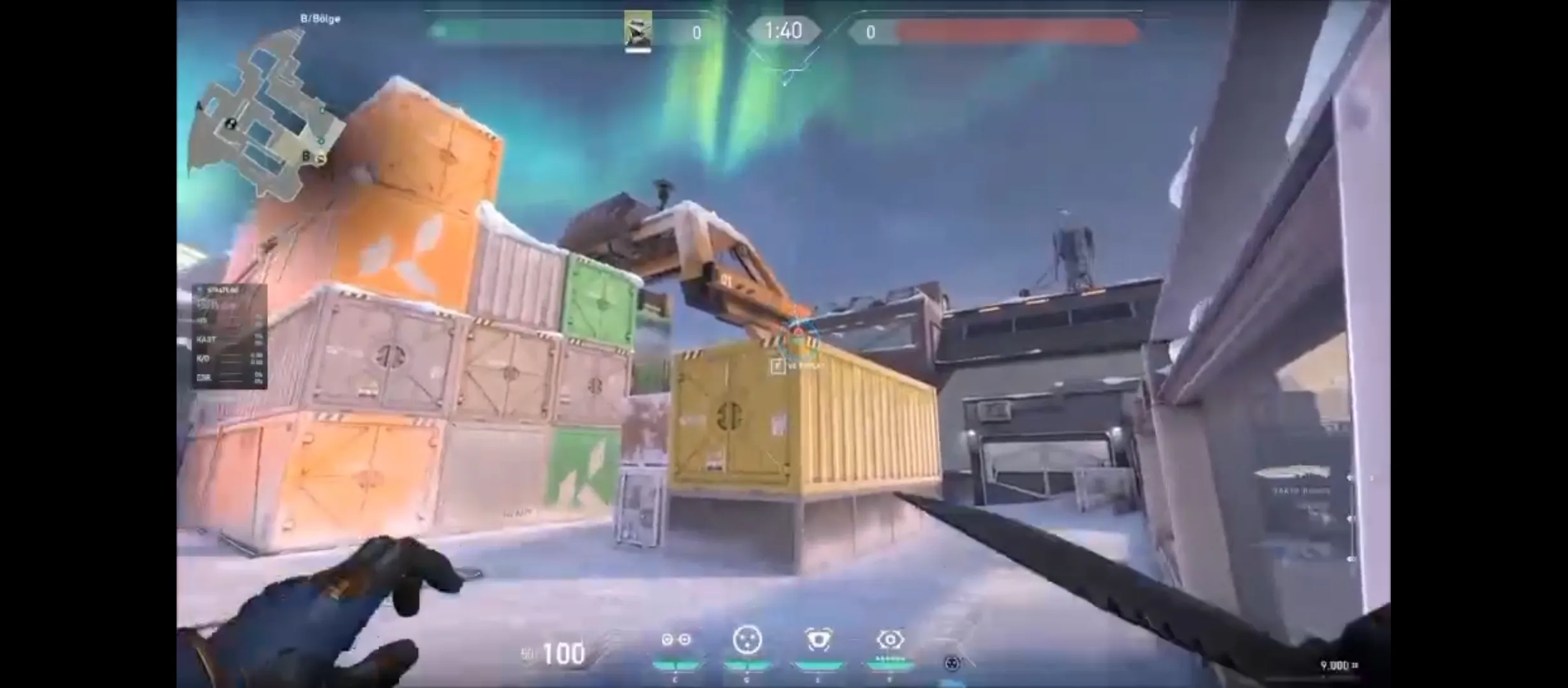 Cypher Cyber Cage on Icebox Attack Site B — step 3 of 4: Aim — line up the shot