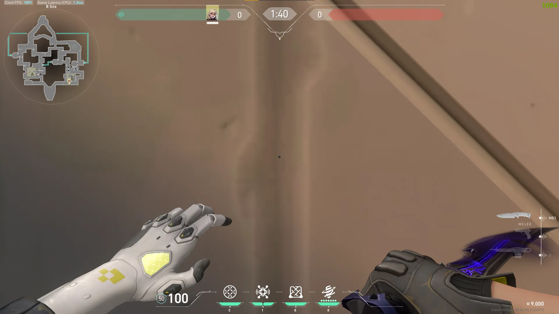 Deadlock GravNet on Bind Defense Site B — step 2 of 5: Aim — line up the shot