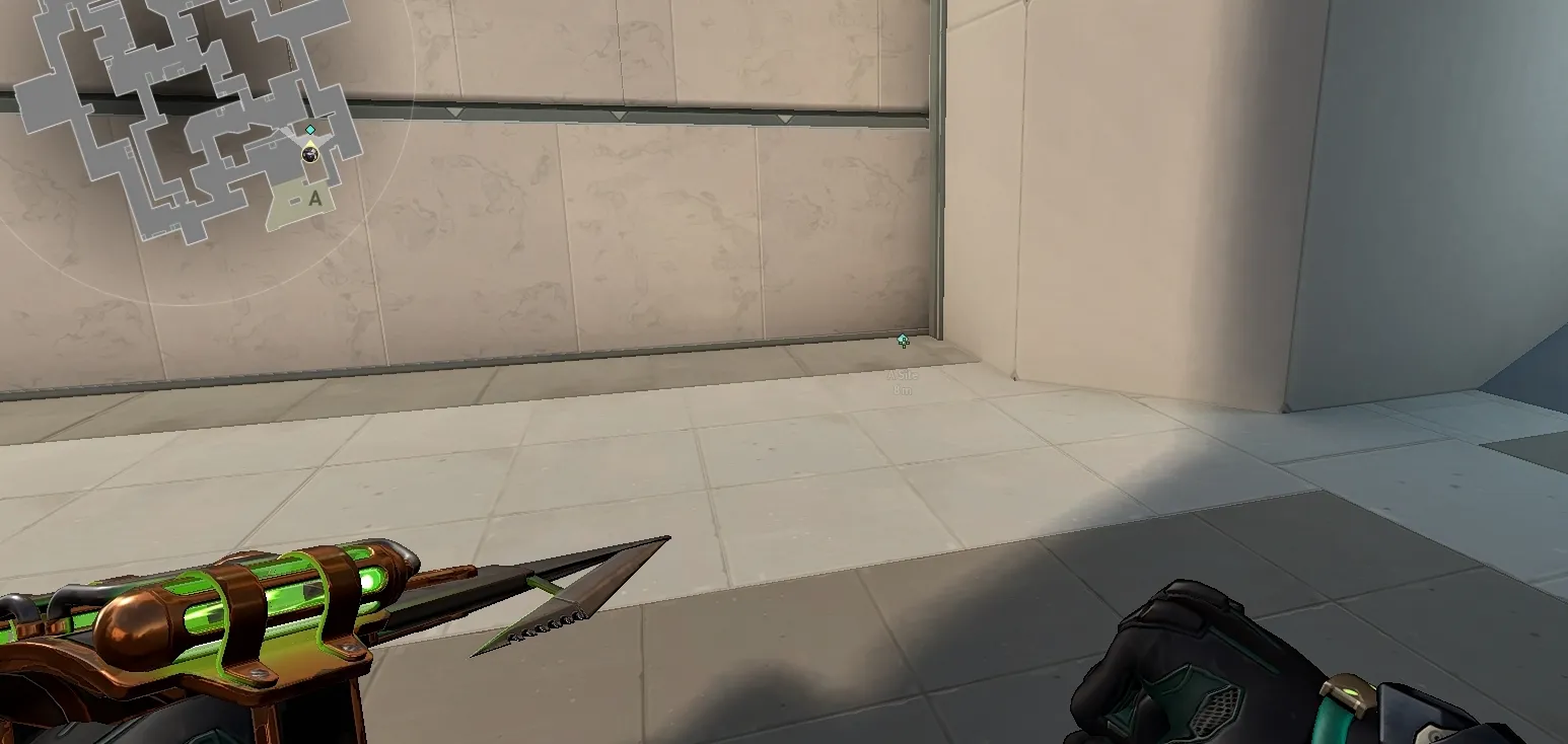 Viper Poison Cloud on Split Defense Site A — step 1 of 5: Position — where to stand