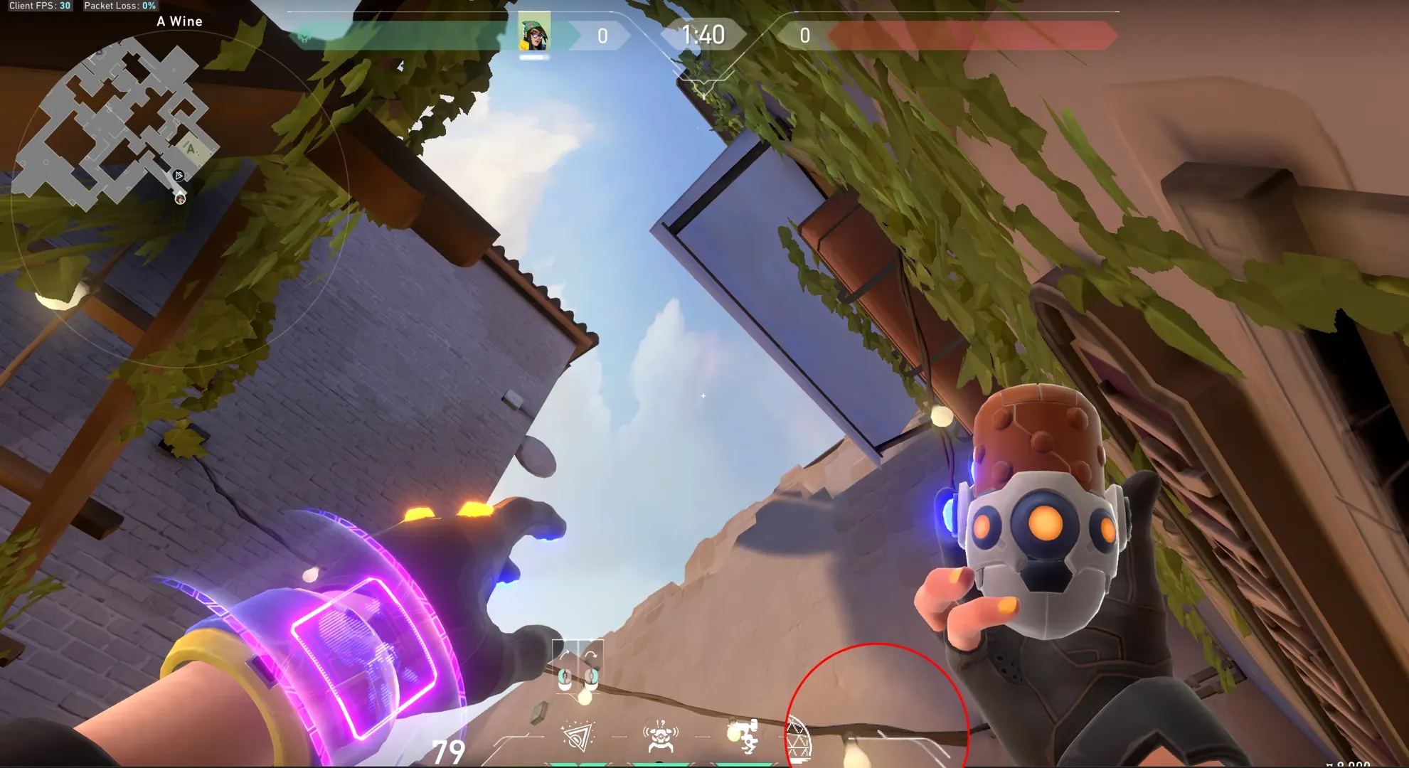 Killjoy Nanoswarm on Ascent Attack Site A — step 2 of 3: Aim — line up the shot