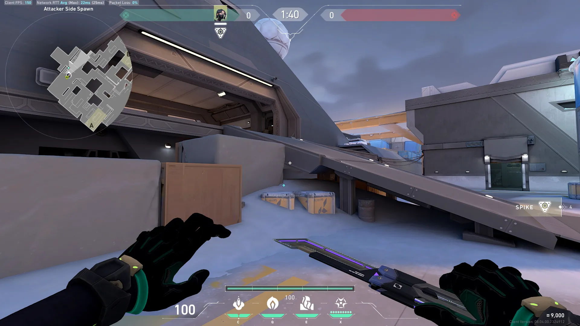 Viper Poison Cloud on Icebox Attack Mid — step 1 of 3: Position — where to stand