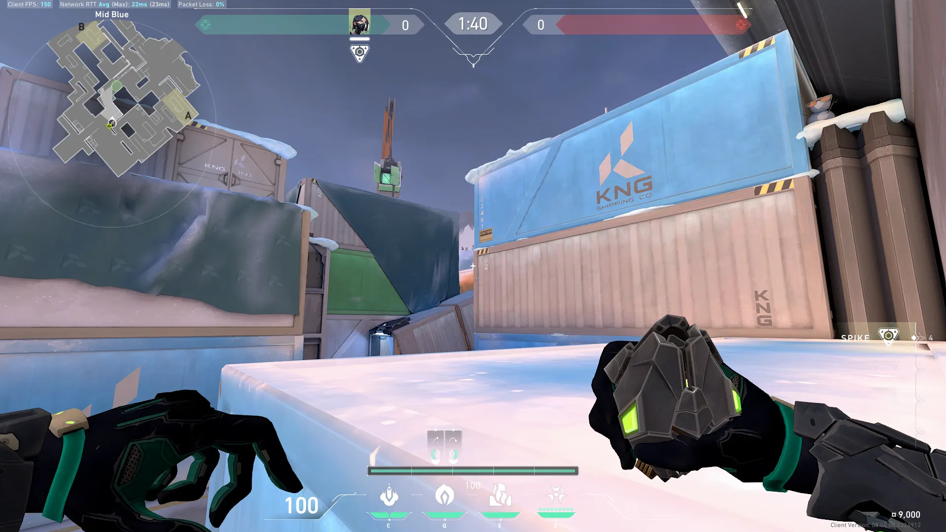 Viper Poison Cloud on Icebox Defense Mid — step 2 of 3: Aim — line up the shot