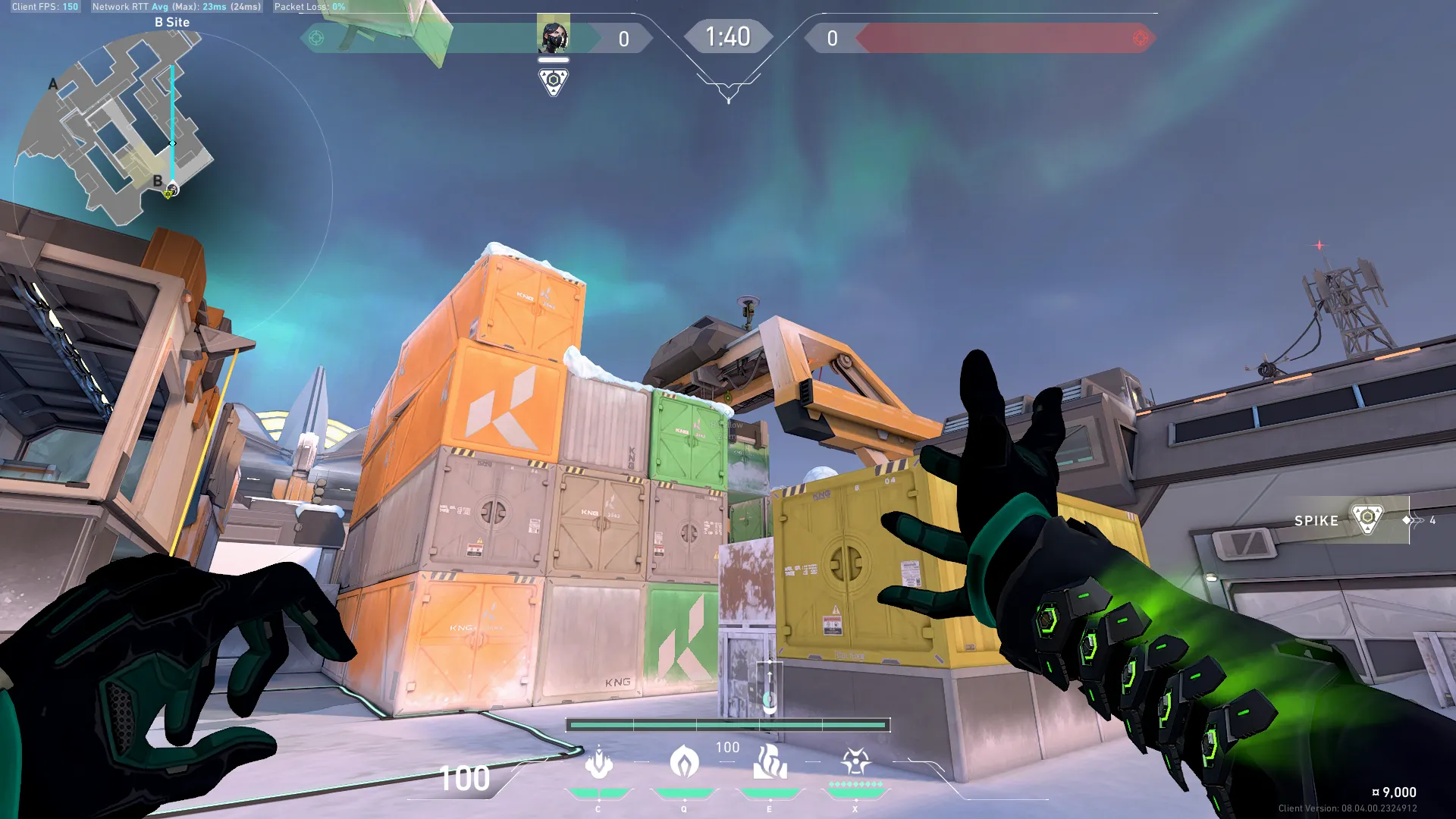 Viper Toxic Screen on Icebox Defense Site B — step 2 of 3: Aim — line up the shot