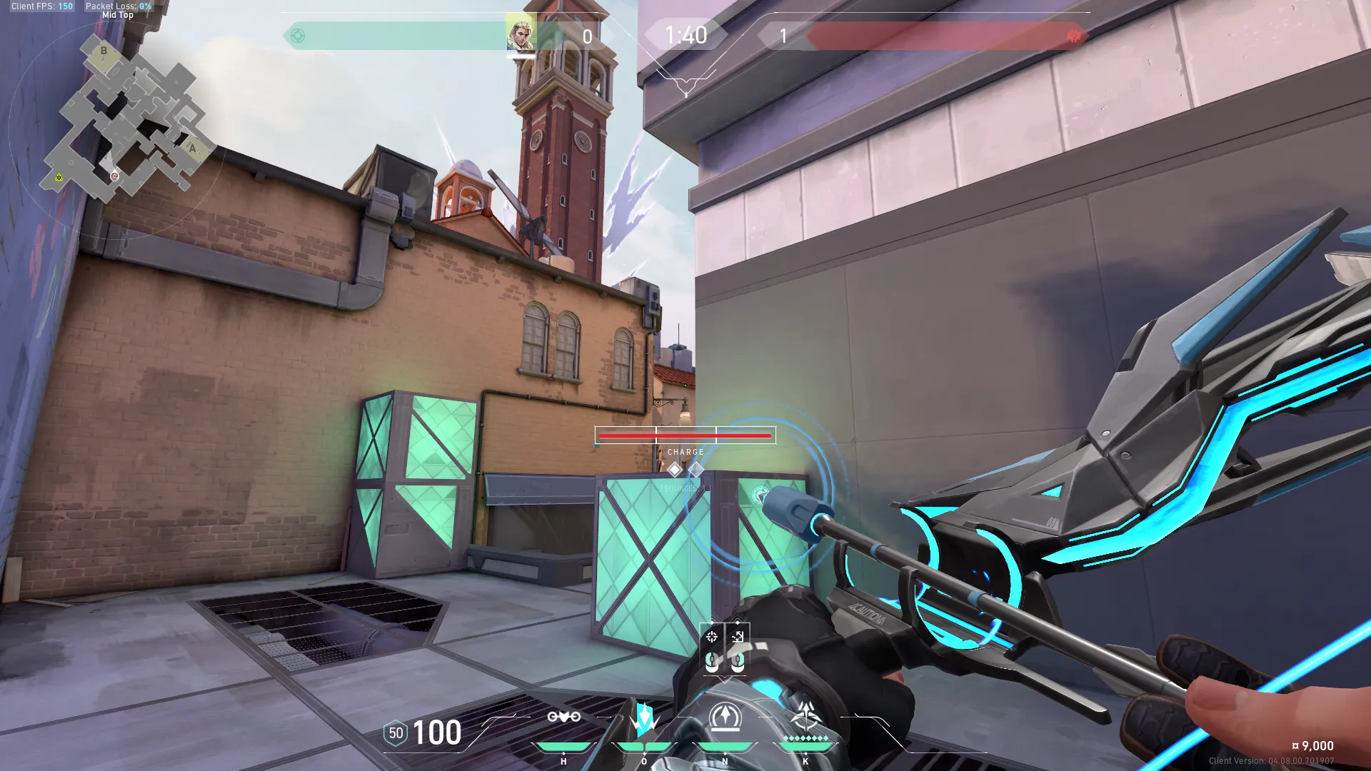 Sova Recon Bolt on Ascent Attack Mid — step 3 of 4: Aim — line up the shot
