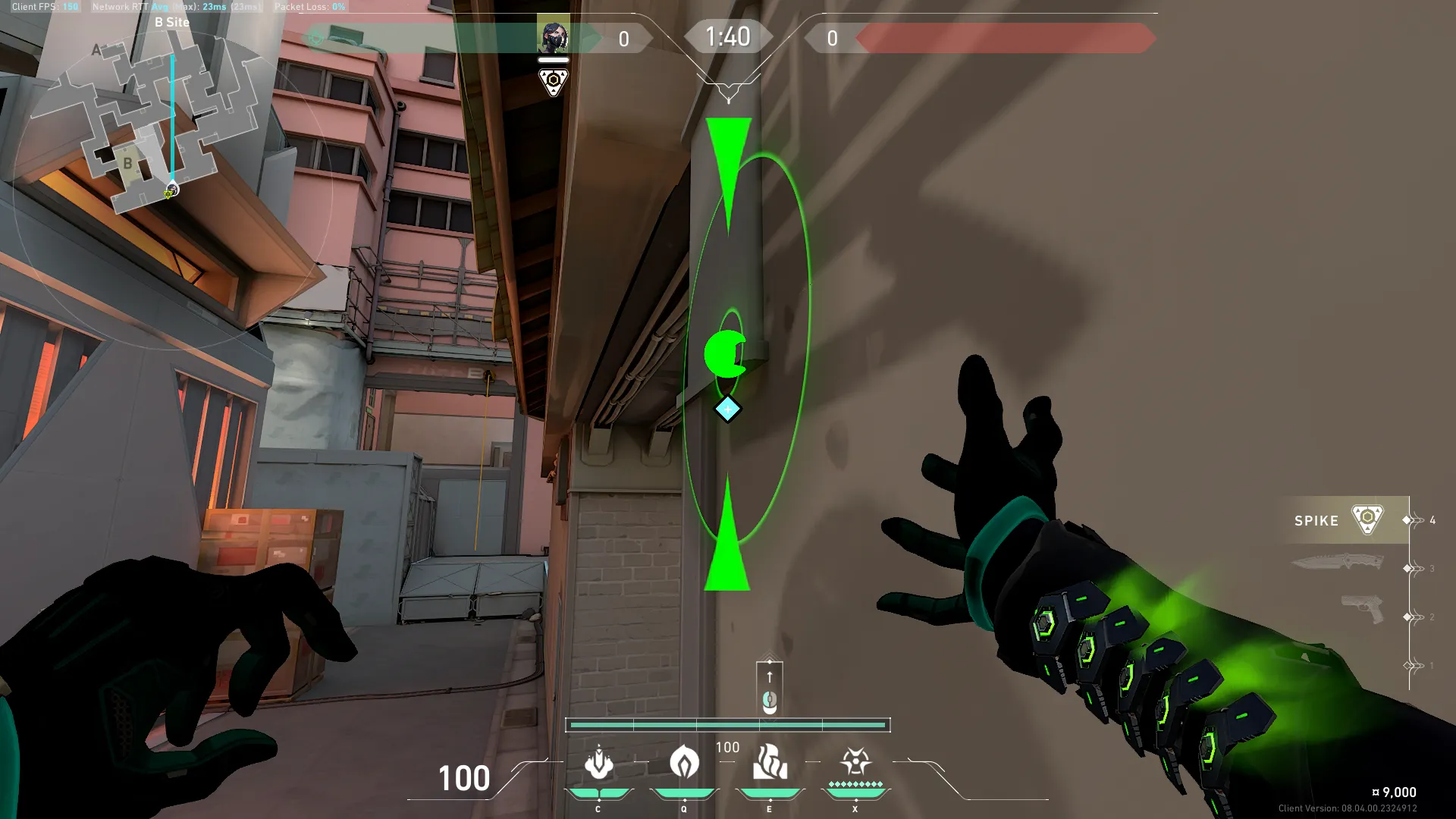 Viper Toxic Screen on Split Defense Mid — step 2 of 3: Aim — line up the shot