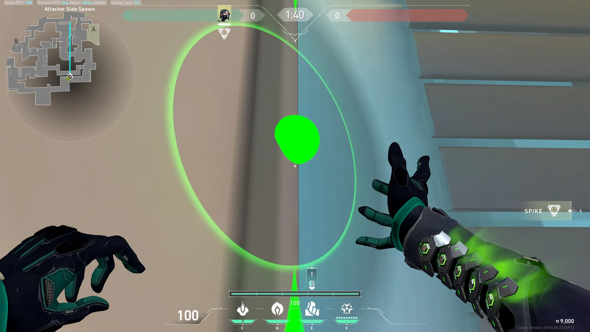 Viper Toxic Screen on Split Attack Site A — step 2 of 3: Aim — line up the shot