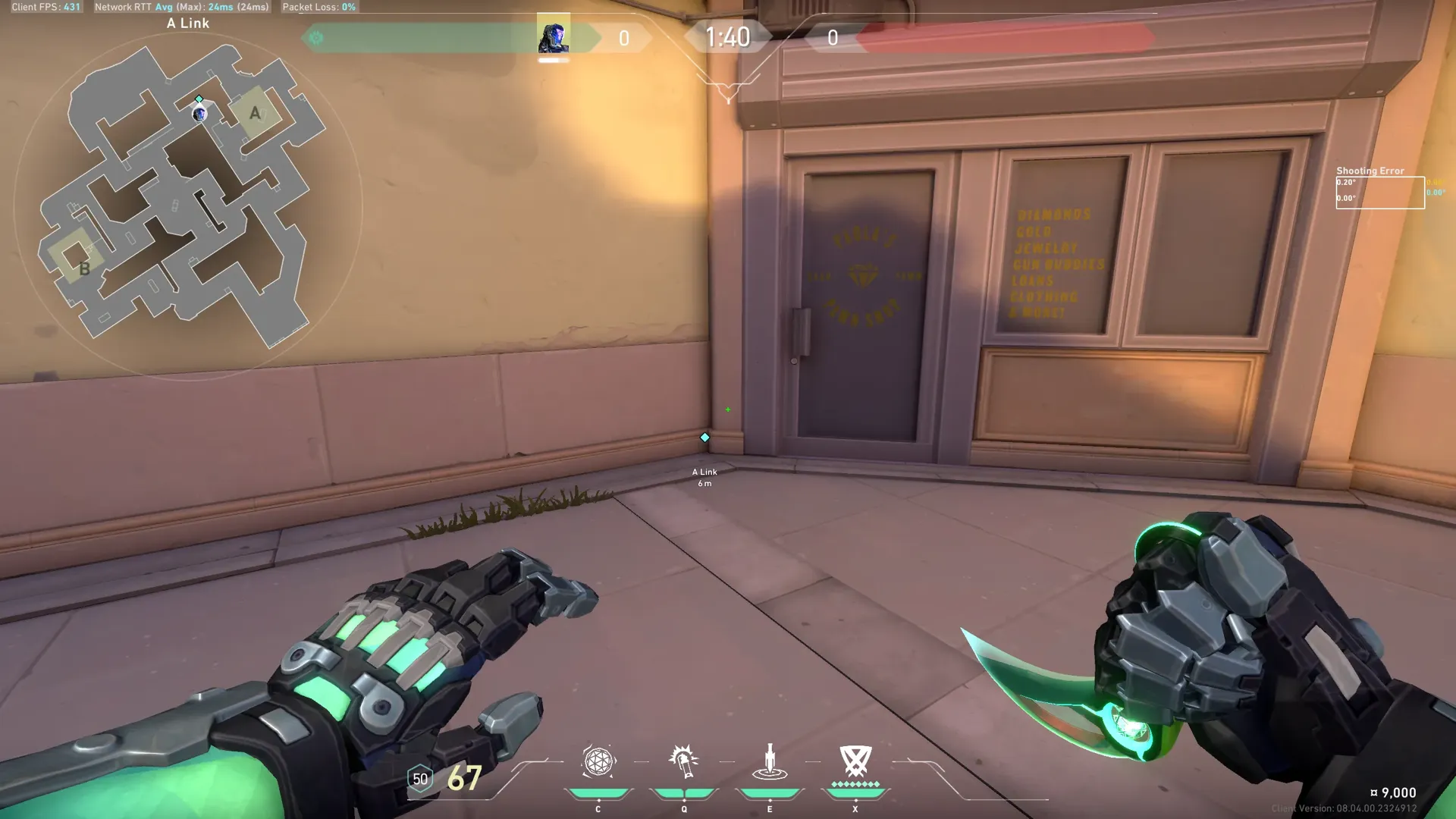 KAY/O Zero_Point on Sunset Defense Site A — step 1 of 4: Position — where to stand