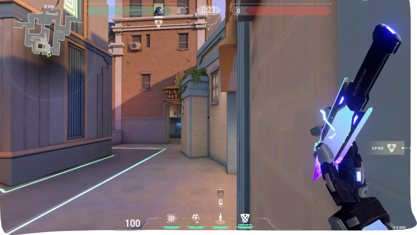 KAY/O Zero_Point on Sunset Defense Site A — step 1 of 4: Position — where to stand