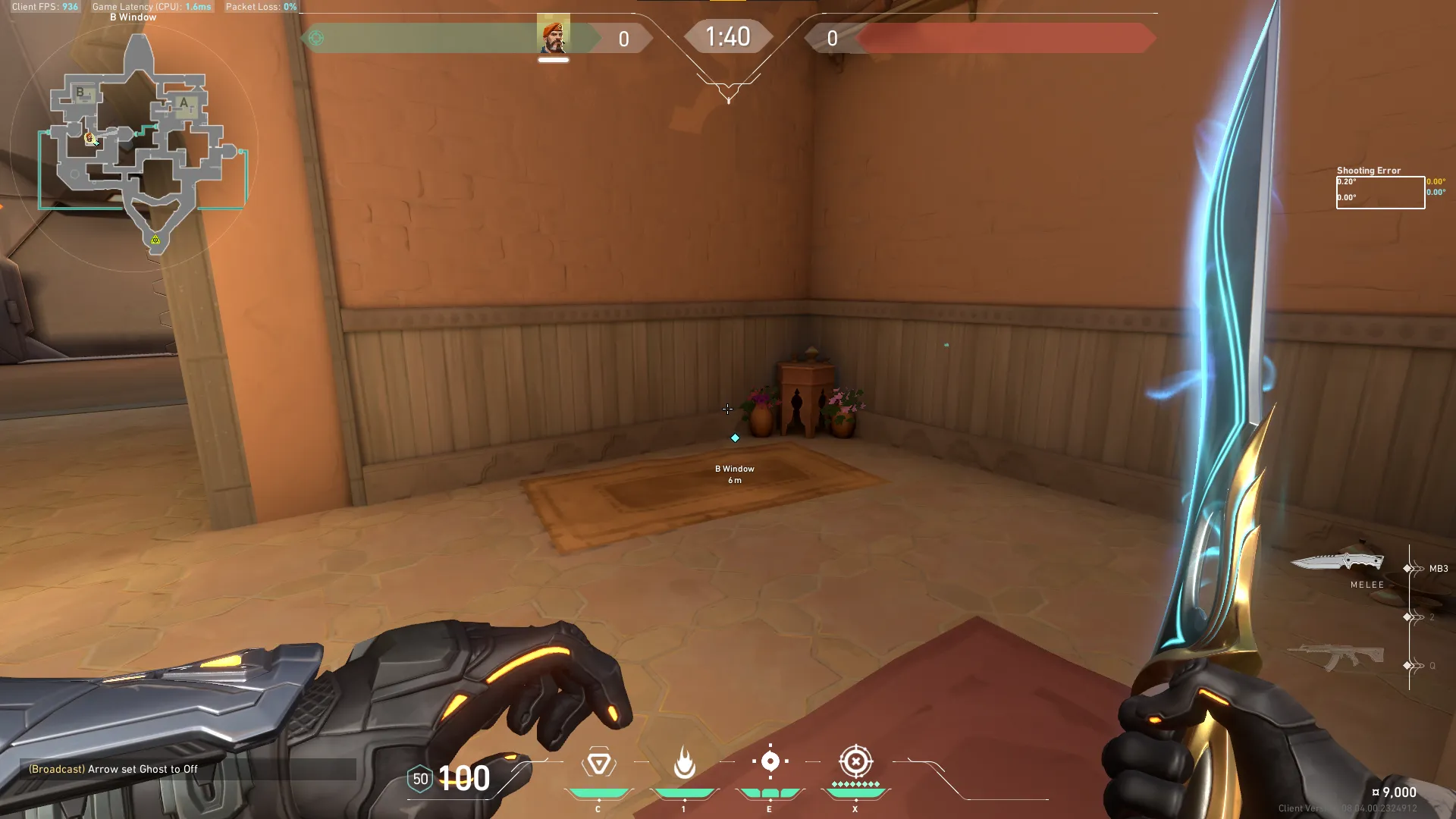 Brimstone Incendiary on Bind Attack Site B — step 1 of 3: Position — where to stand
