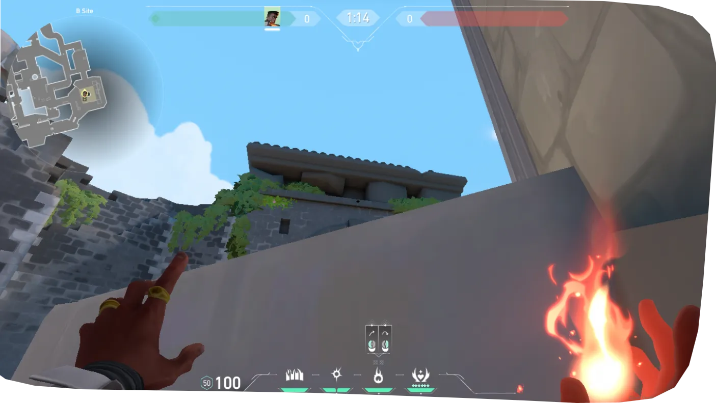 Phoenix Hot Hands on Breeze Defense Site B — step 2 of 3: Aim — line up the shot