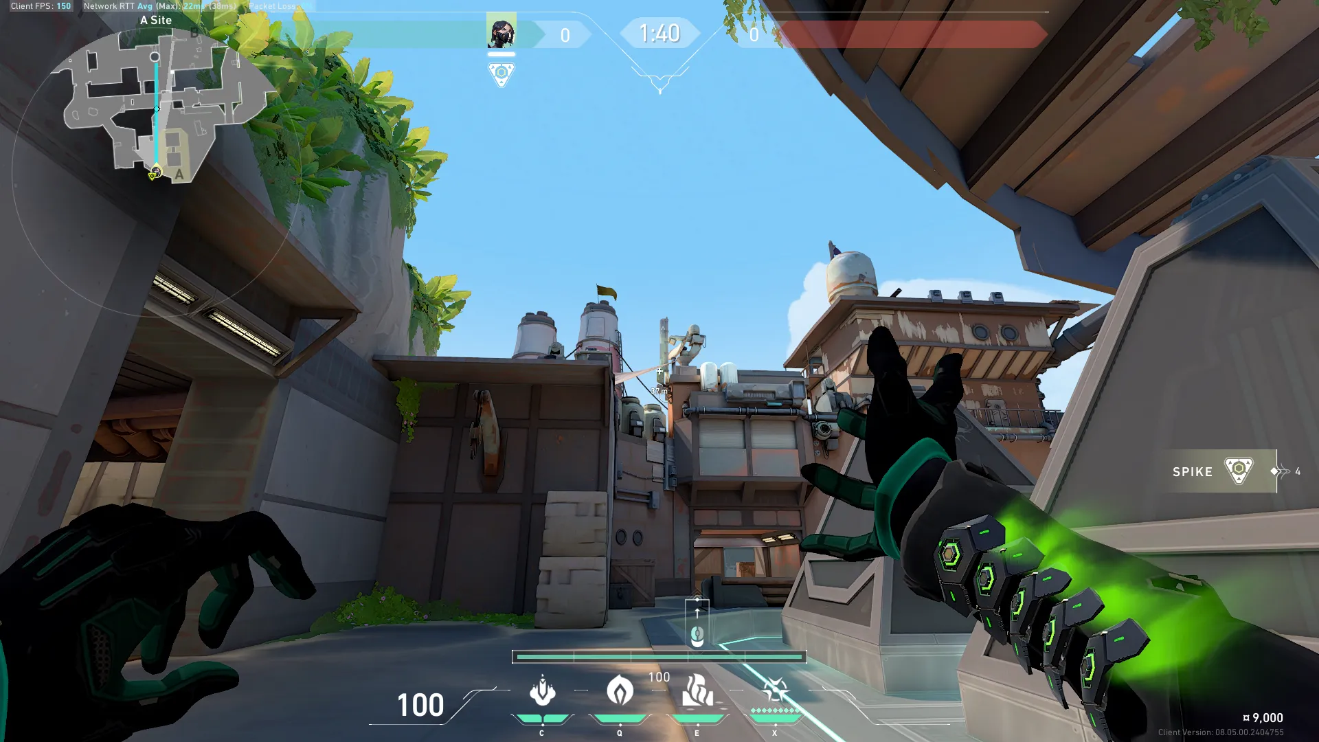 Viper Toxic Screen on Breeze Defense Mid — step 2 of 3: Aim — line up the shot