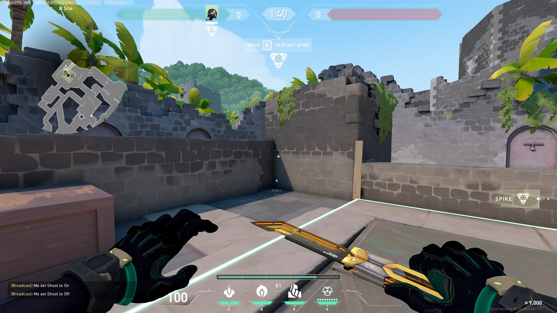 Viper Poison Cloud on Breeze Defense Site B — step 1 of 3: Position — where to stand
