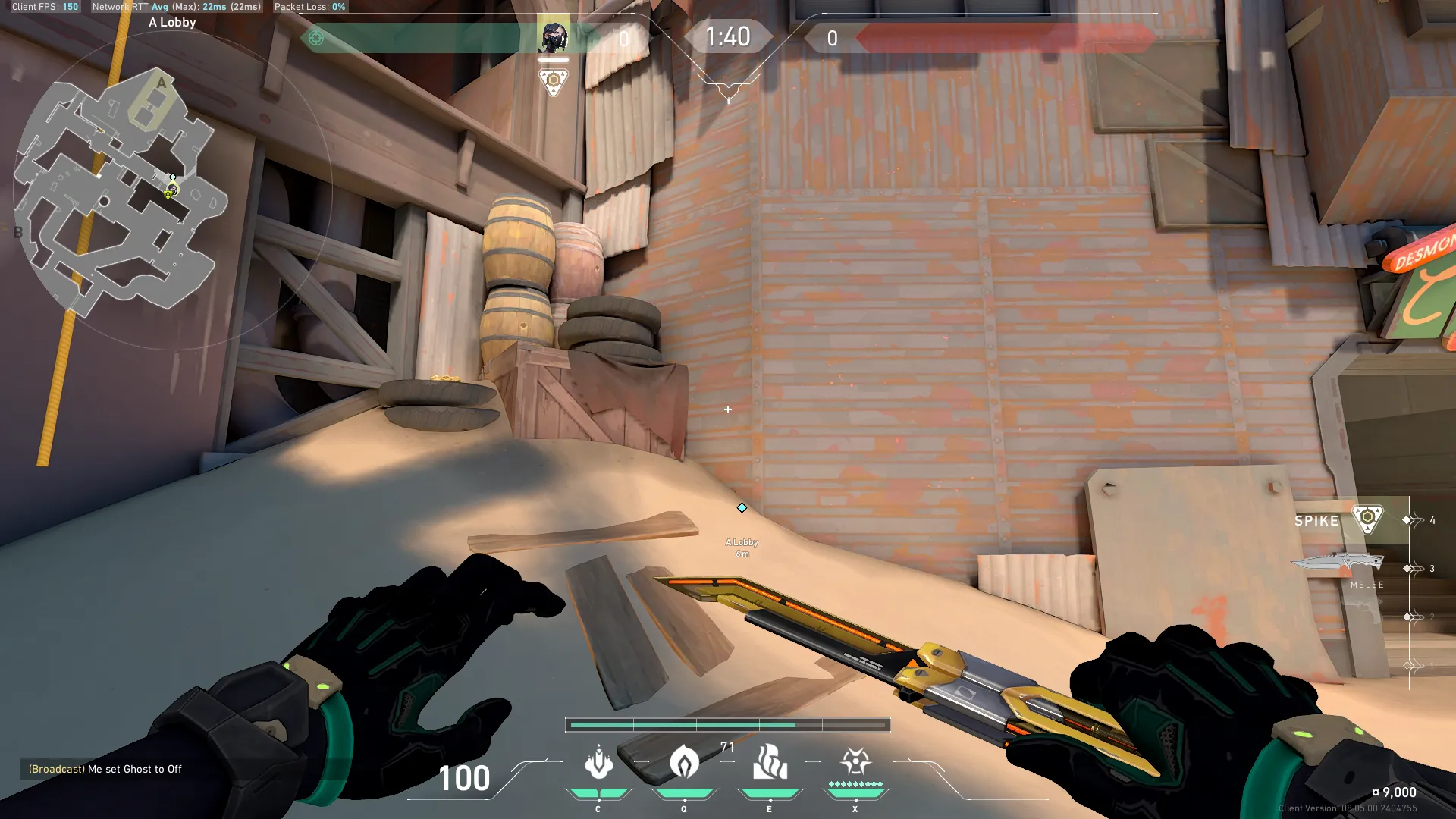 Viper Toxic Screen on Breeze Attack Site A — step 1 of 3: Position — where to stand