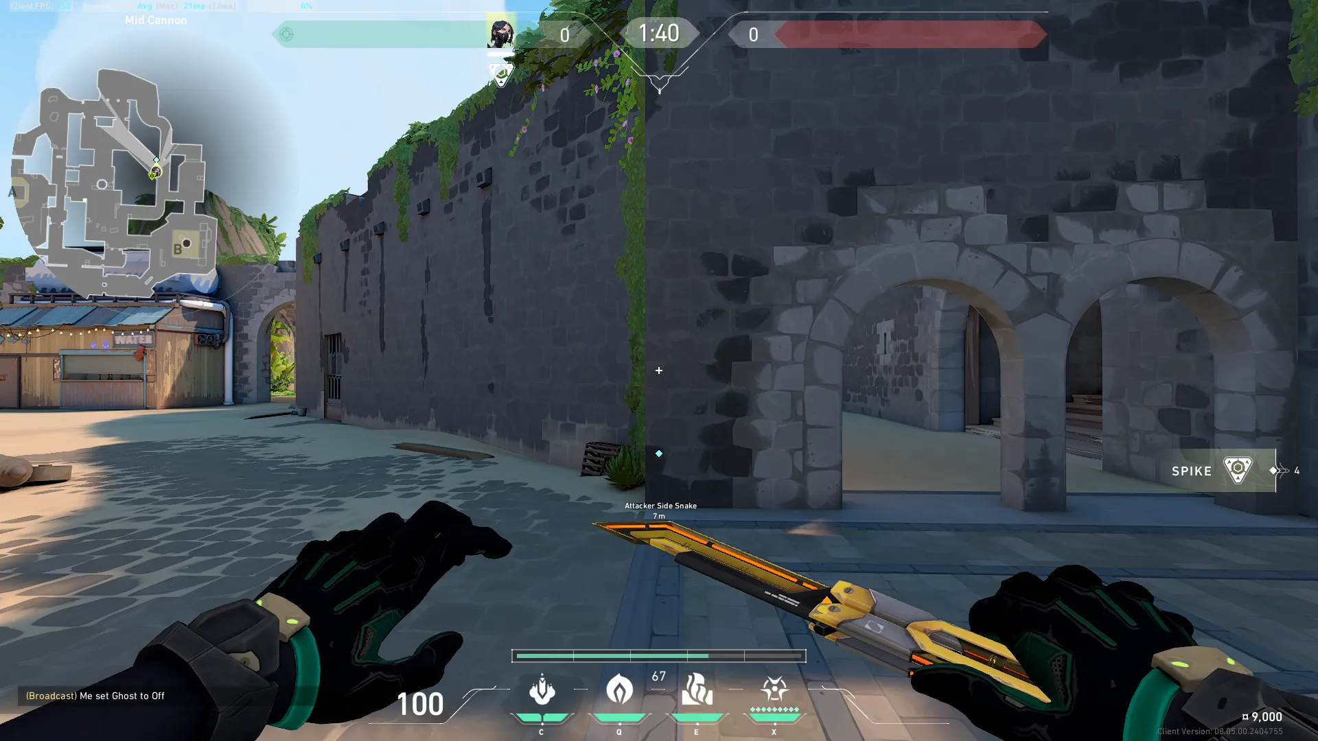 Viper Poison Cloud on Breeze Attack Site B — step 1 of 3: Position — where to stand