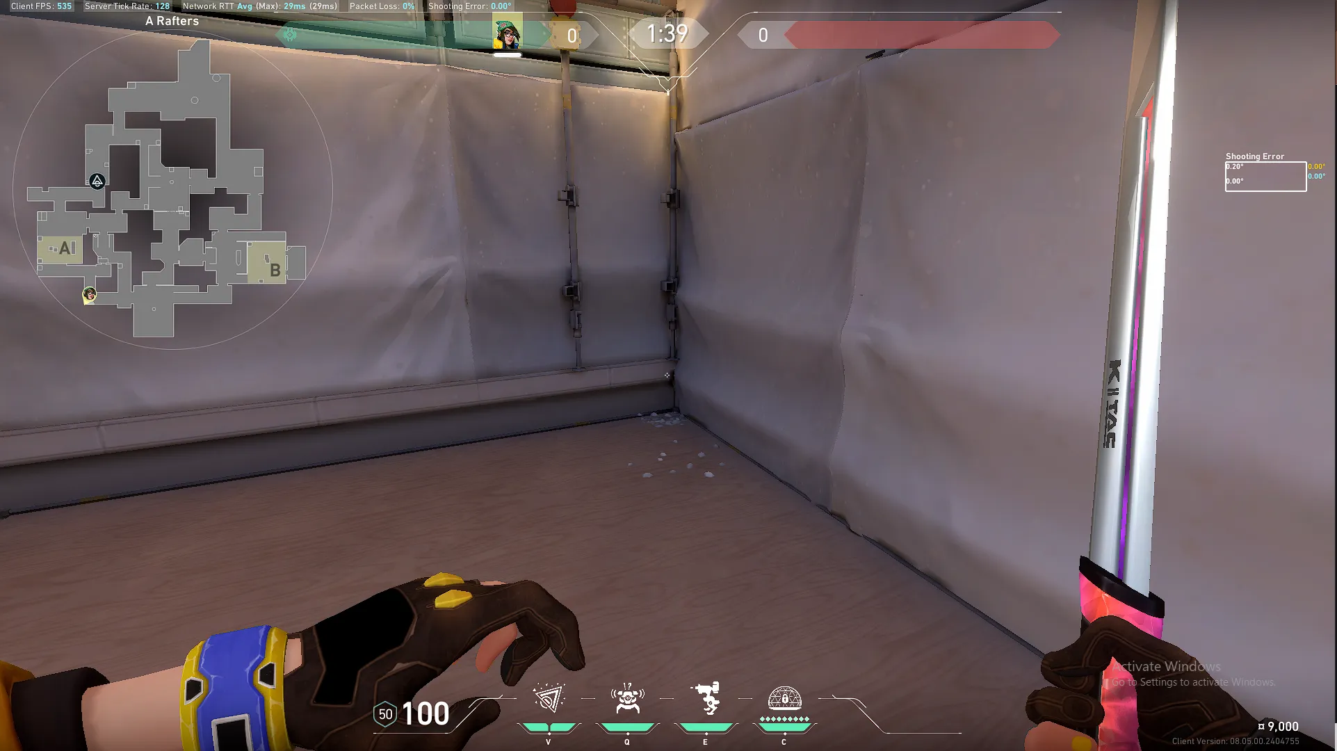 Killjoy Nanoswarm on Ascent Defense Site A — step 1 of 4: Position — where to stand
