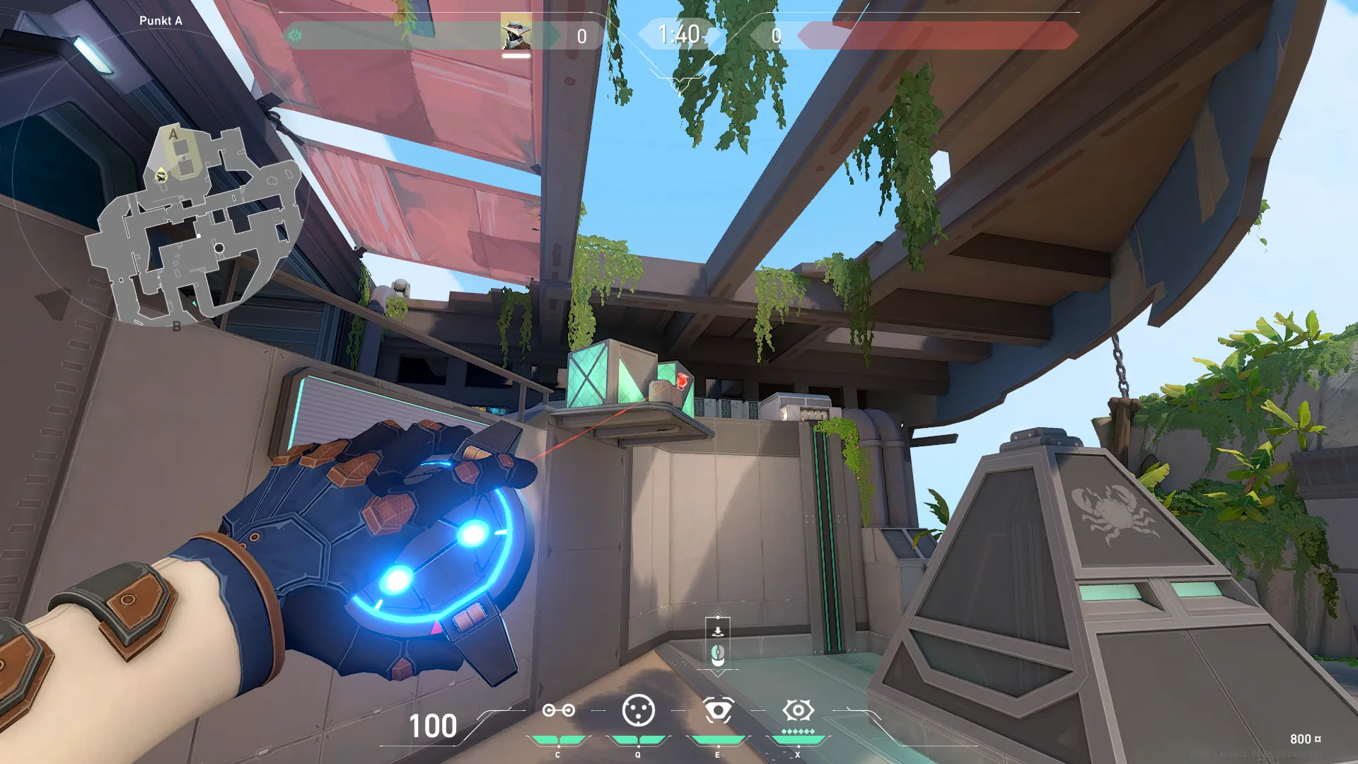 Cypher Spycam on Breeze Defense Site A — step 2 of 3: Aim — line up the shot