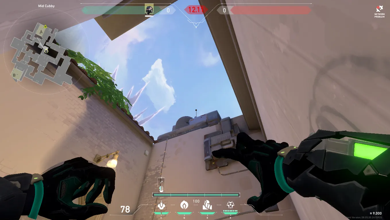 Viper Snake Bite on Ascent Defense Site A — step 3 of 5: Aim — line up the shot
