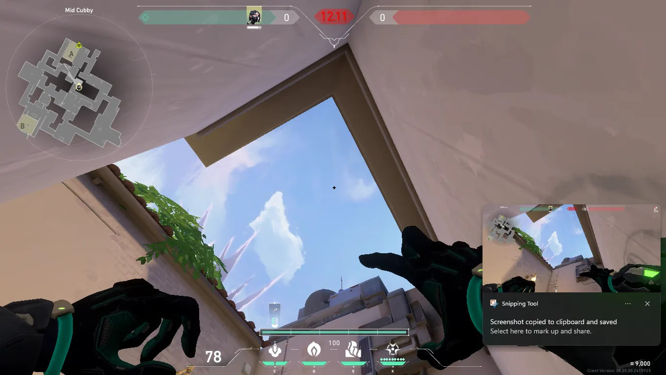 Viper Snake Bite on Ascent Defense Site A — step 4 of 5: Aim — line up the shot