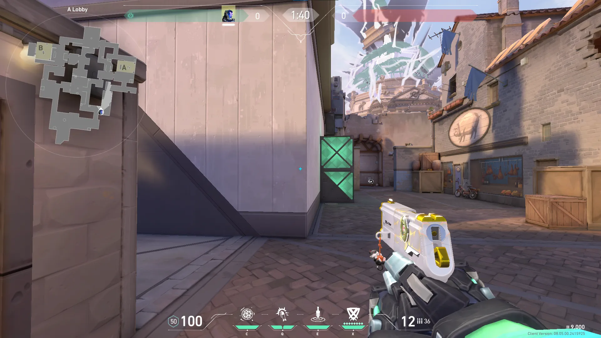 KAY/O Flash_Drive on Ascent Attack Site A — step 1 of 4: Position — where to stand