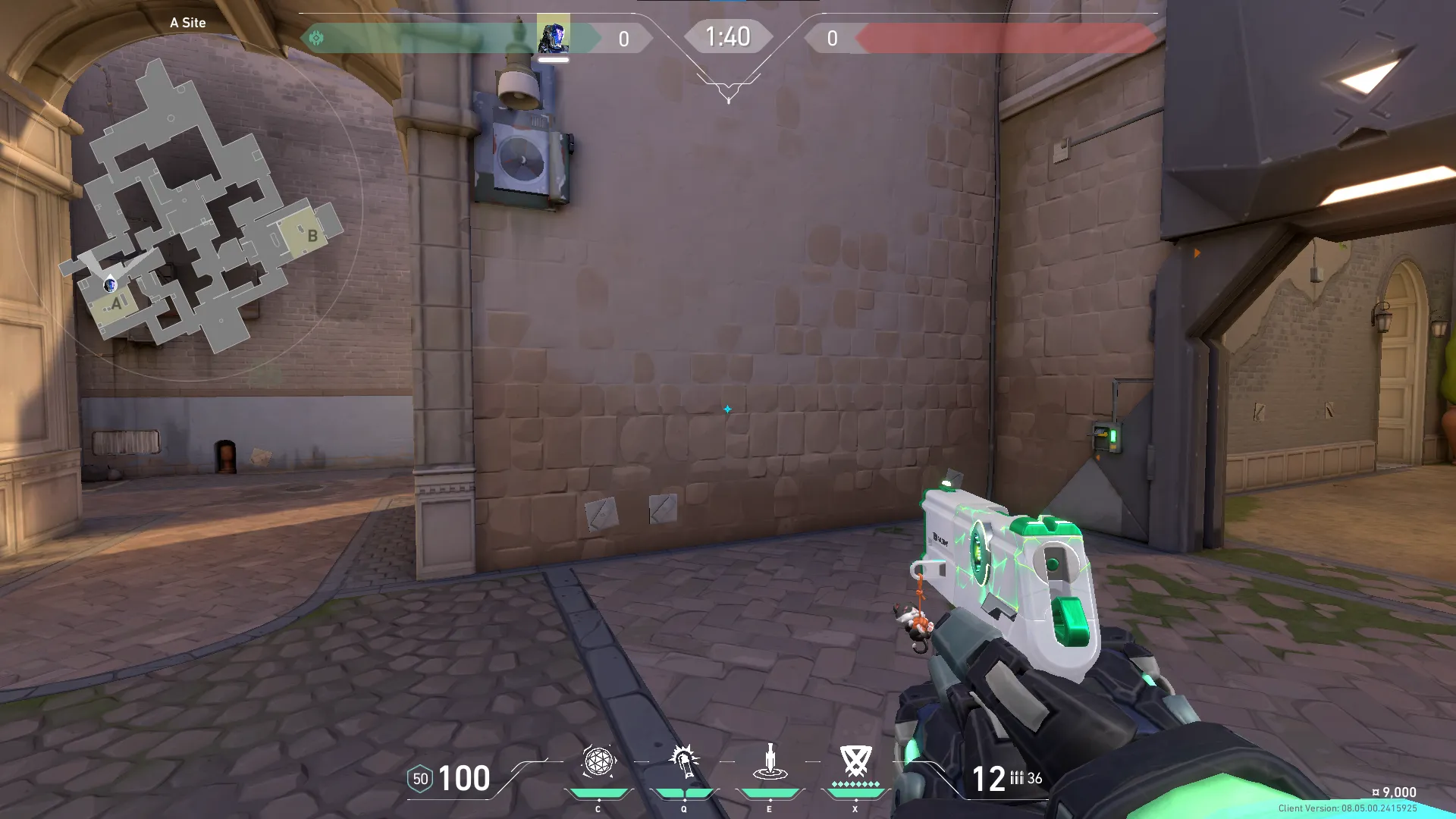 KAY/O Flash_Drive on Ascent Defense Site A — step 1 of 3: Position — where to stand