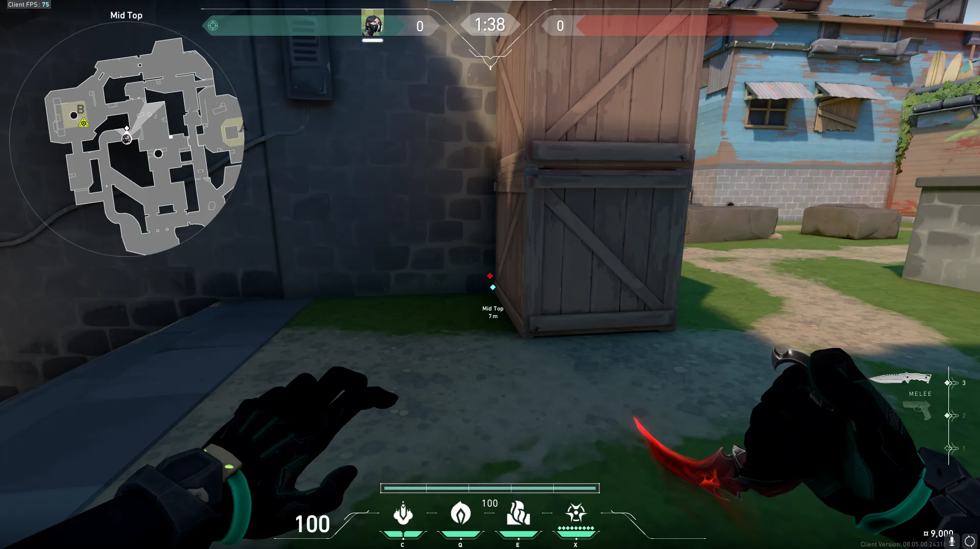 Viper Snake Bite on Breeze Attack Site B — step 1 of 3: Position — where to stand