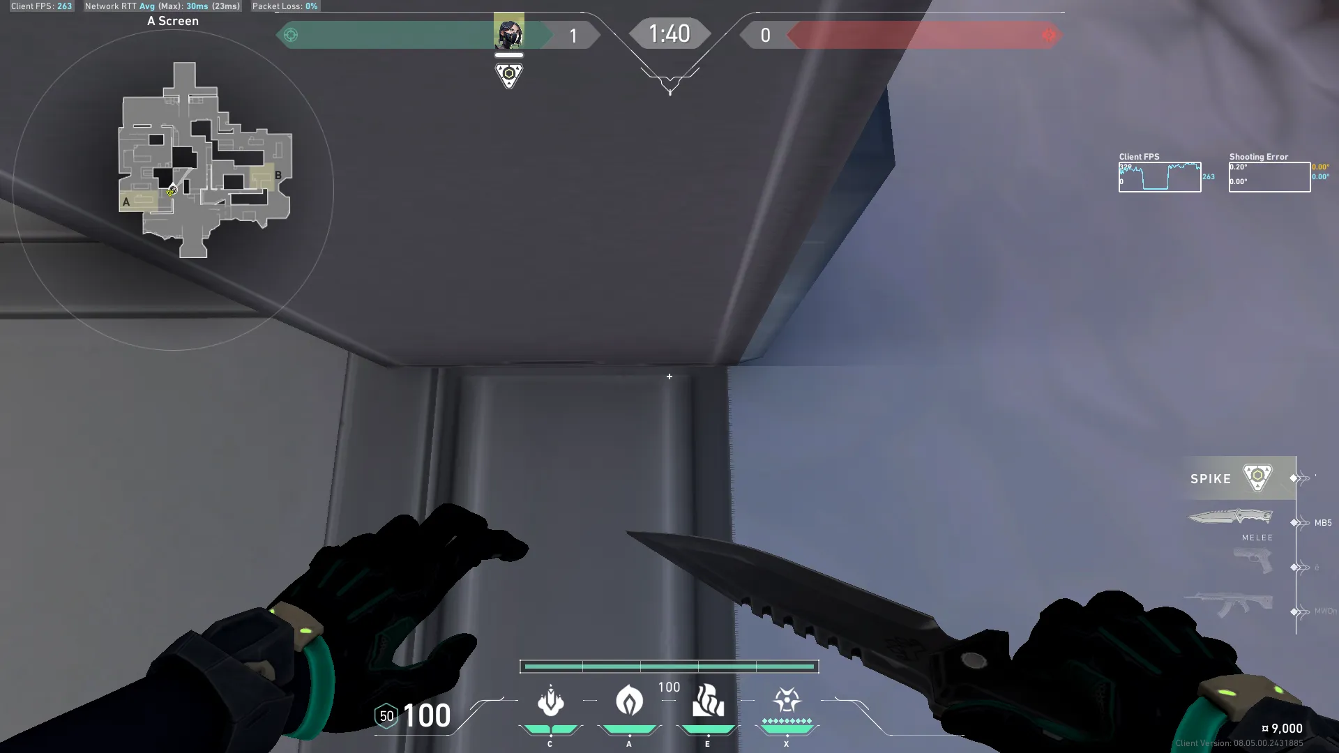 Viper Toxic Screen on Icebox Defense Site A — step 2 of 4: Aim — line up the shot