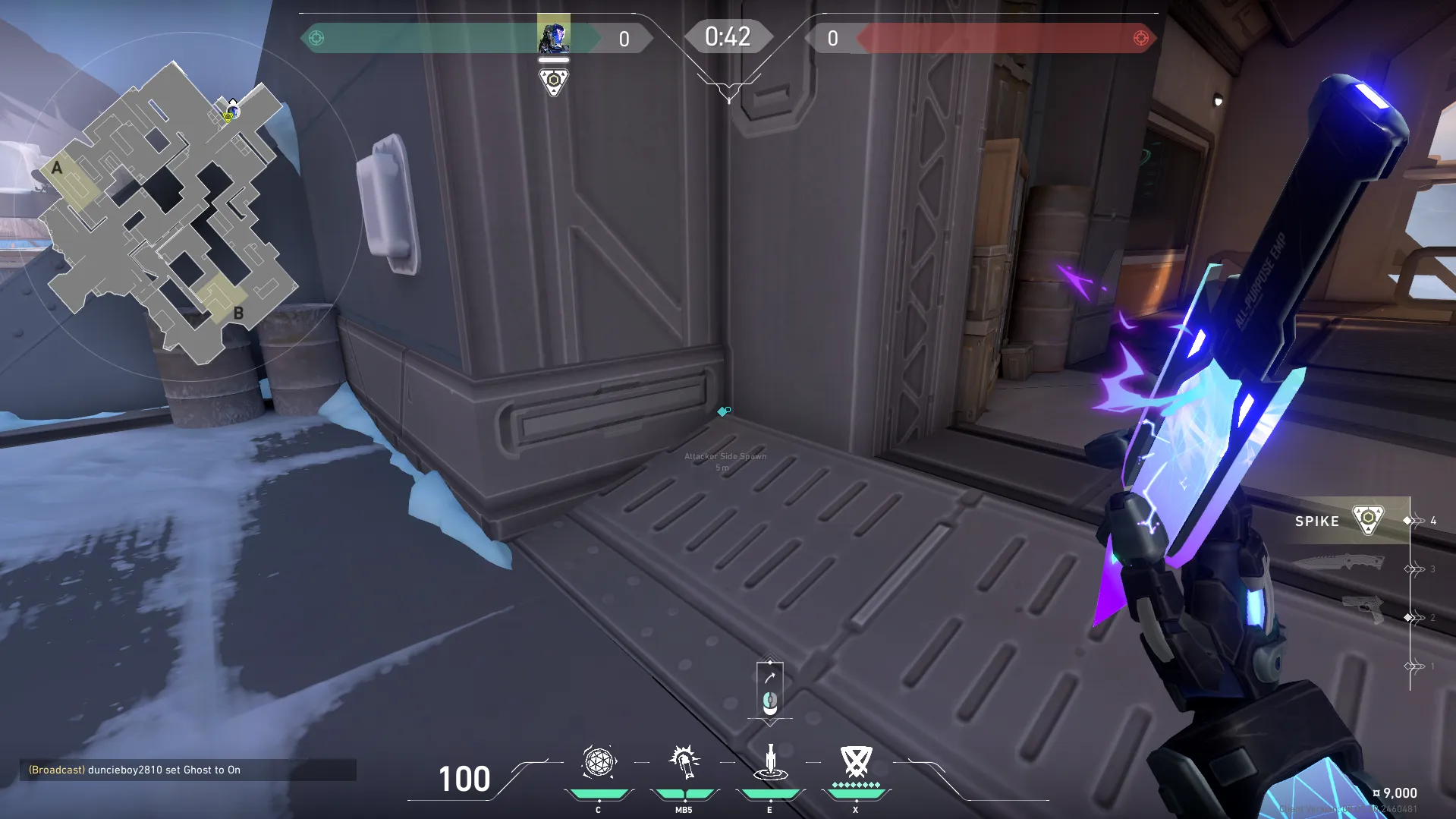 KAY/O Zero_Point on Icebox Attack Mid — step 1 of 4: Position — where to stand