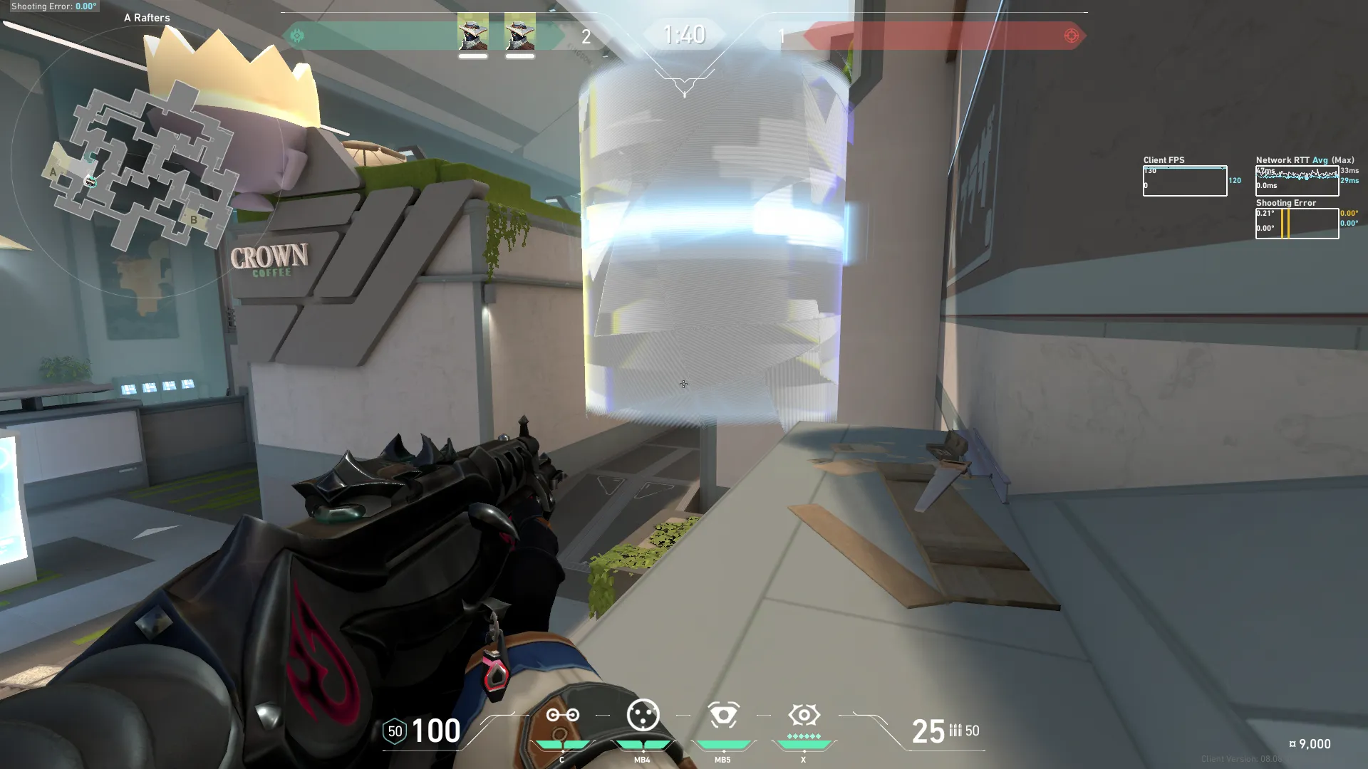 Cypher Cyber Cage on Split Defense Site A — step 3 of 3: Result