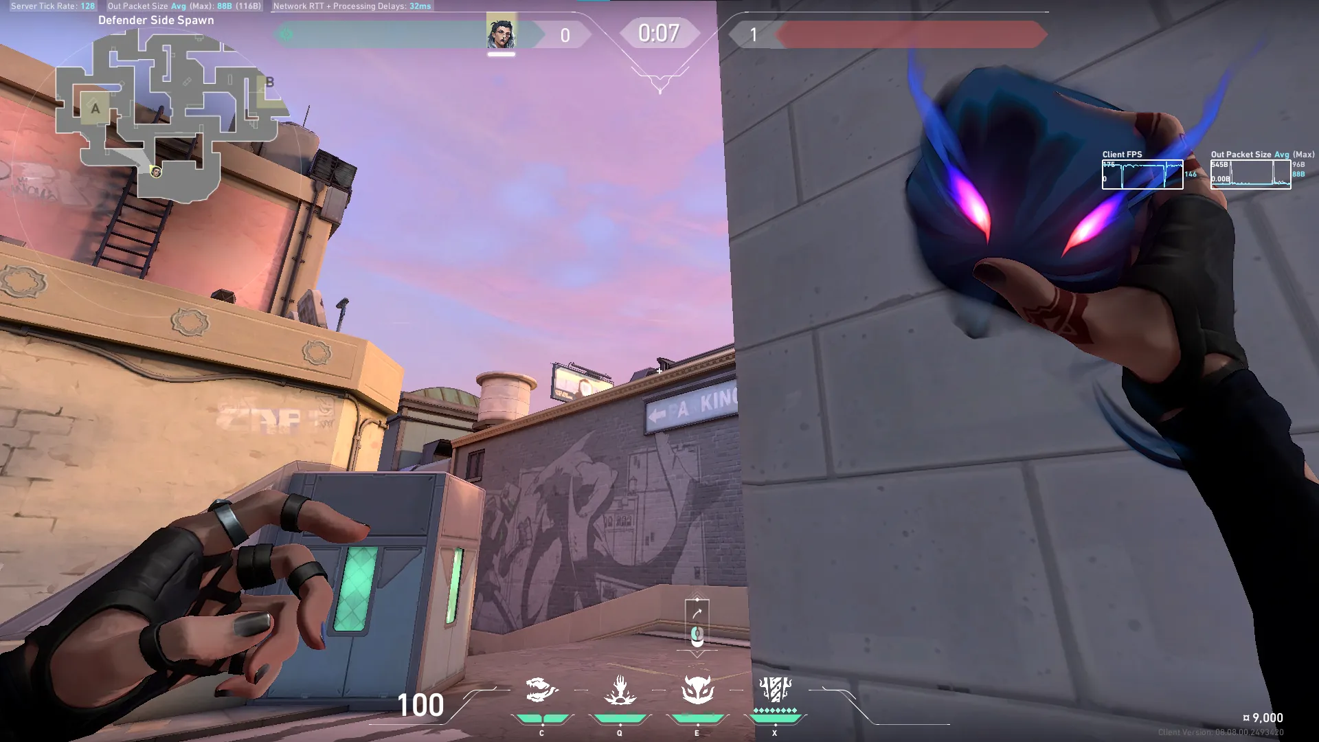 Fade Haunt on Sunset Defense Site A — step 3 of 6: Aim — line up the shot
