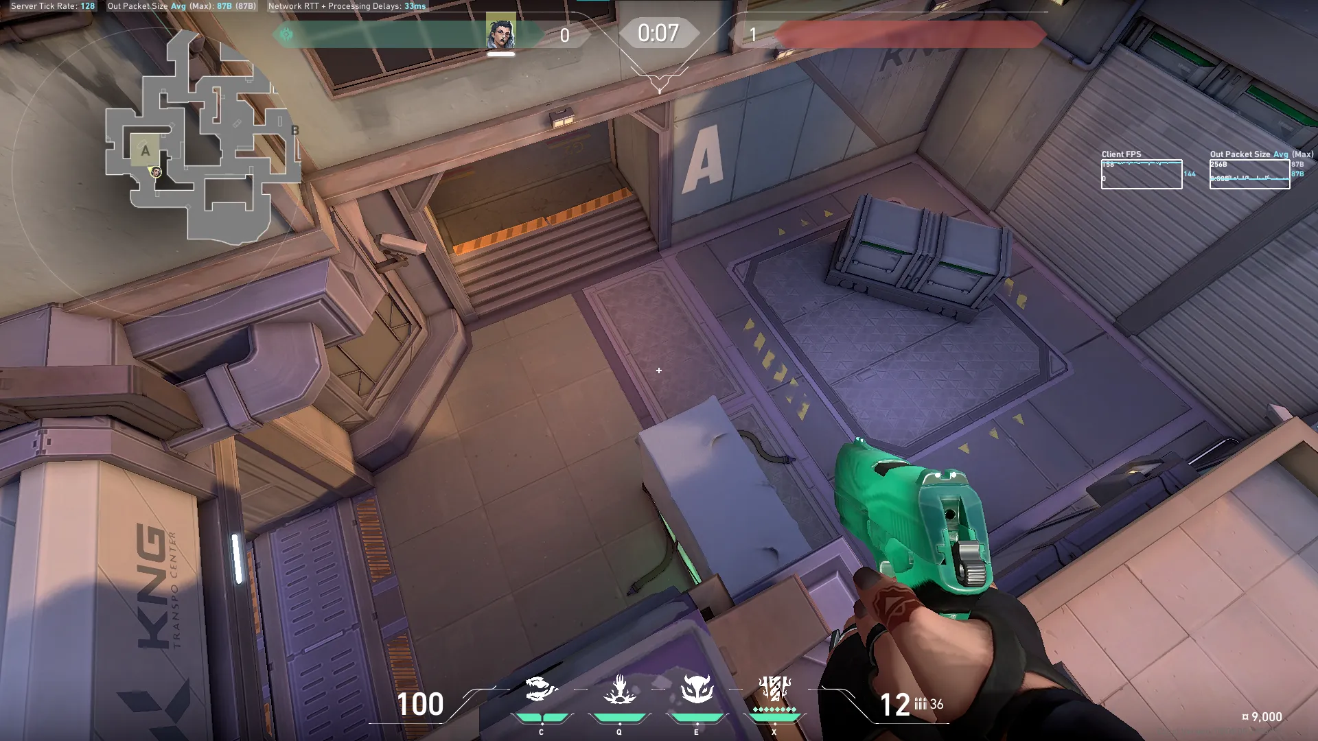 Fade Haunt on Sunset Defense Site A — step 4 of 5: Aim — line up the shot