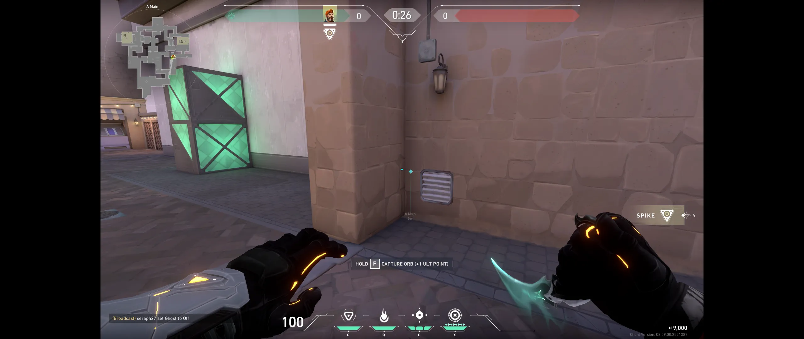 Brimstone Incendiary on Ascent Attack Site A — step 1 of 3: Position — where to stand
