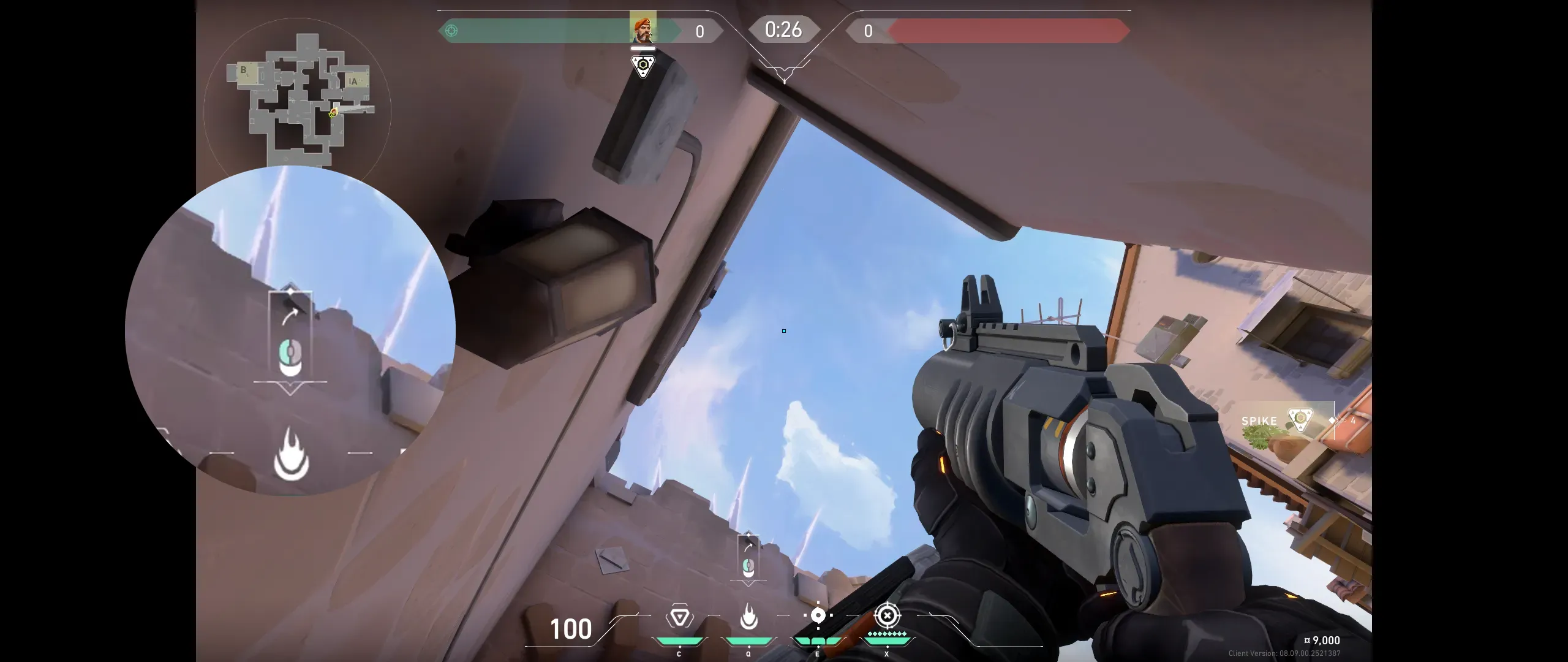 Brimstone Incendiary on Ascent Attack Site A — step 2 of 3: Aim — line up the shot