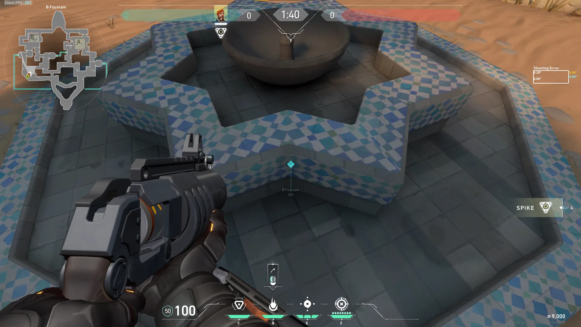 Brimstone Incendiary on Bind Attack Site B — step 1 of 3: Position — where to stand