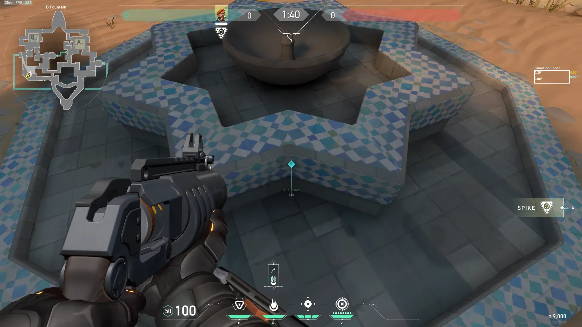 Brimstone Incendiary on Bind Attack Site B — step 1 of 3: Position — where to stand