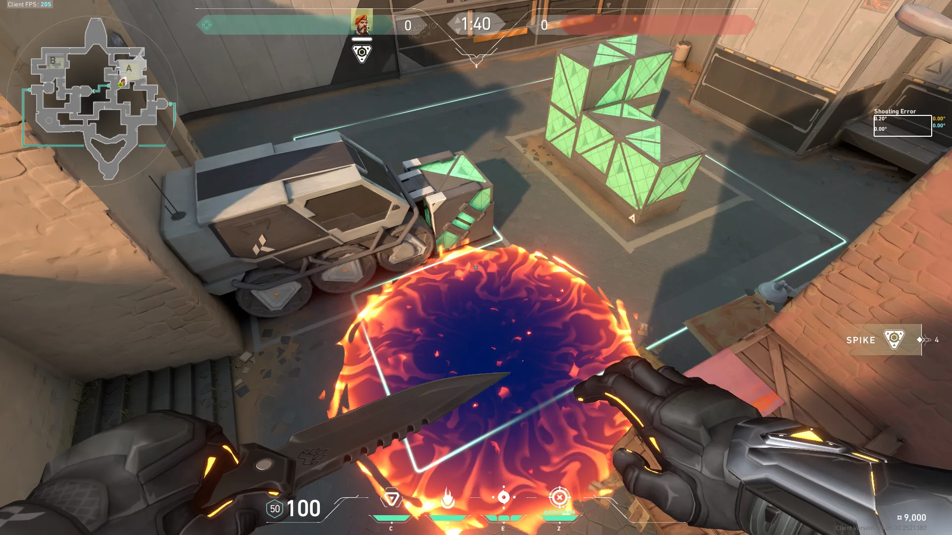 Brimstone Incendiary on Bind Attack Site A — step 4 of 4: Result