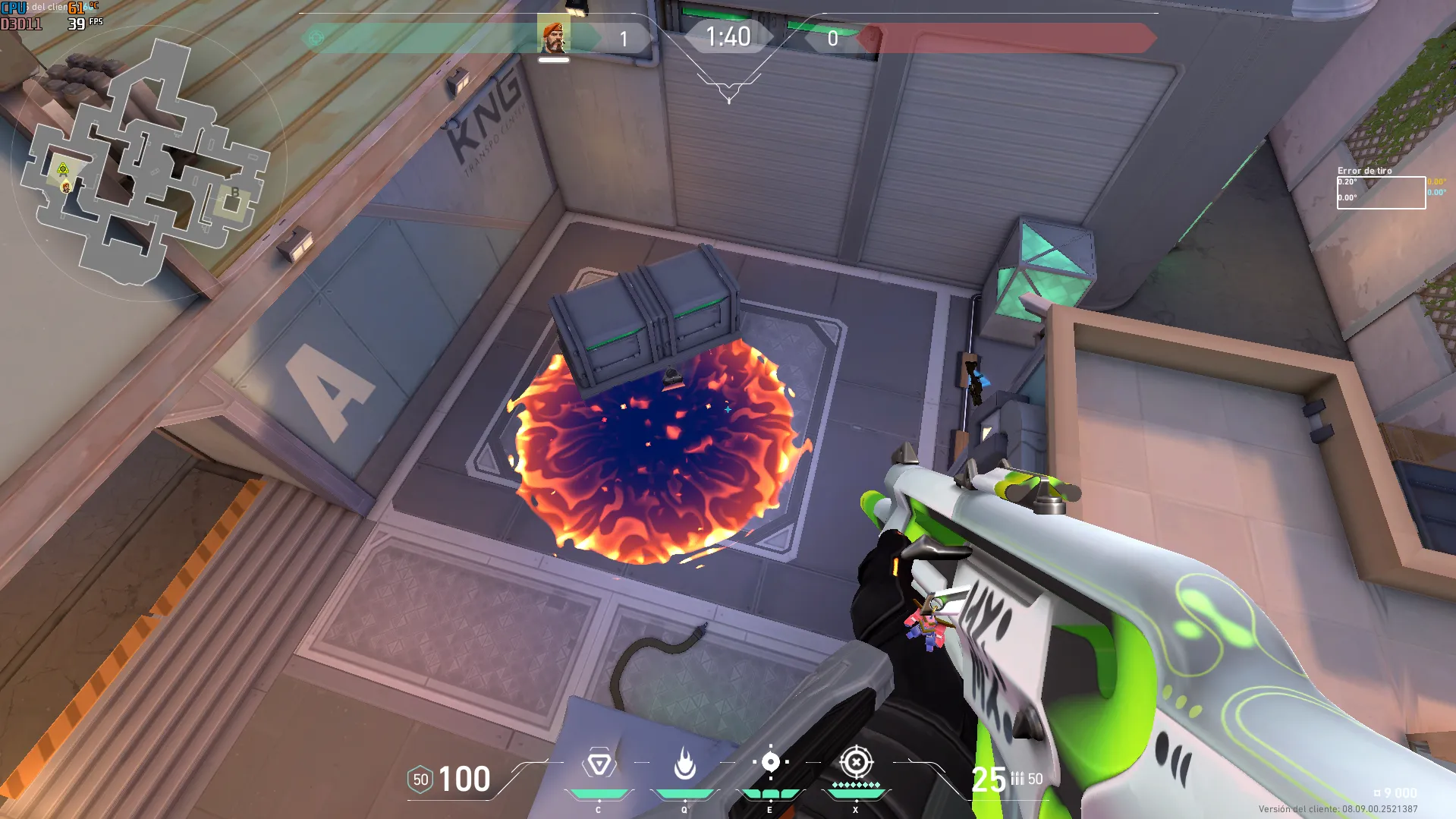 Brimstone Incendiary on Sunset Attack Site A — step 3 of 3: Result