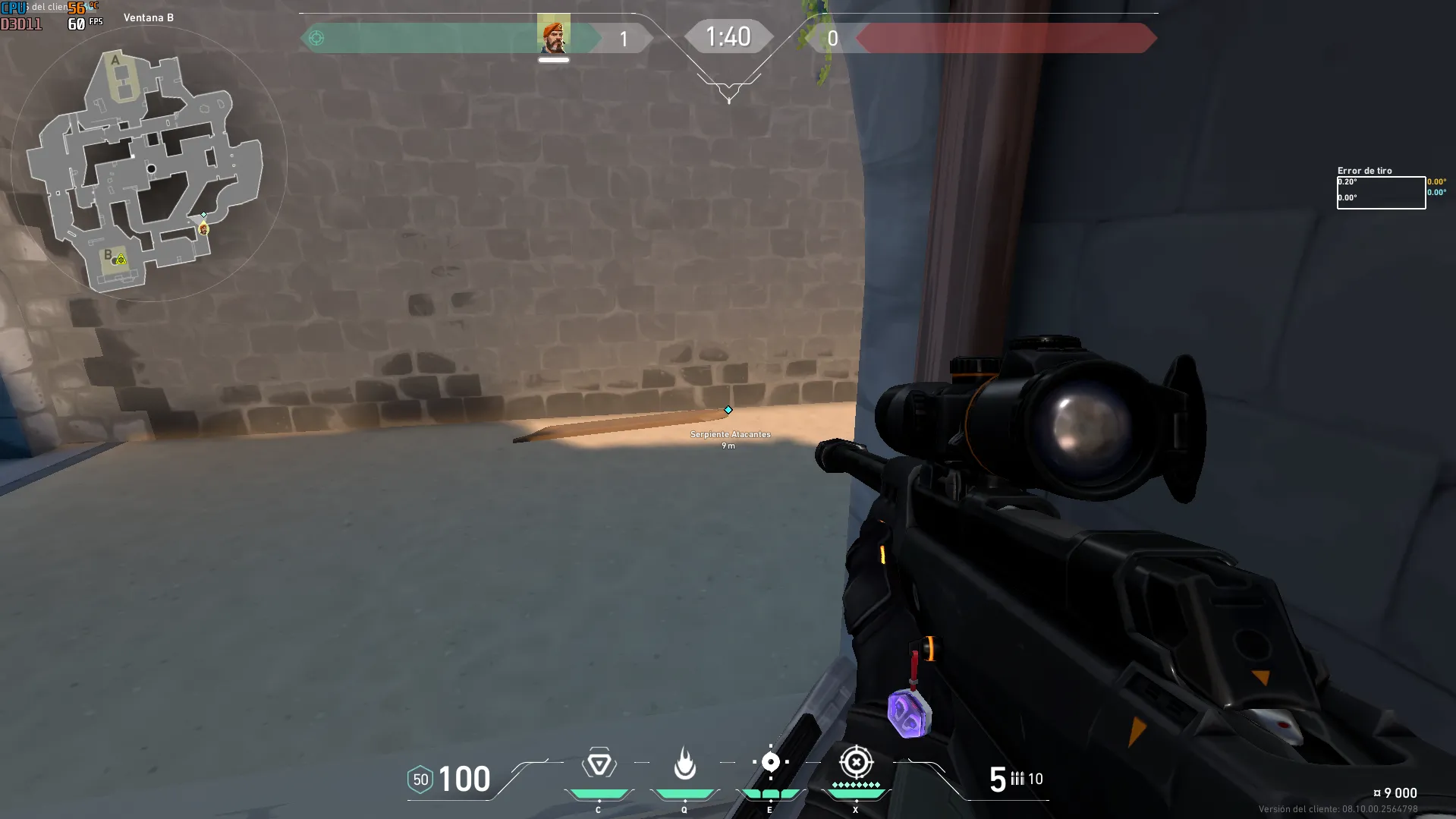Brimstone Incendiary on Breeze Attack Site B — step 1 of 4: Position — where to stand